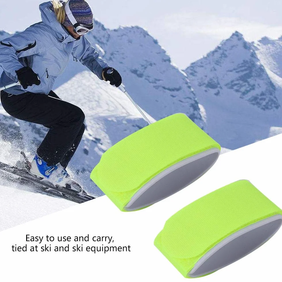 Taśma na narty Boquite Karneval regulowany pasek na ramię wyściełany torba na snowboard nylonowy uchwyt żółty