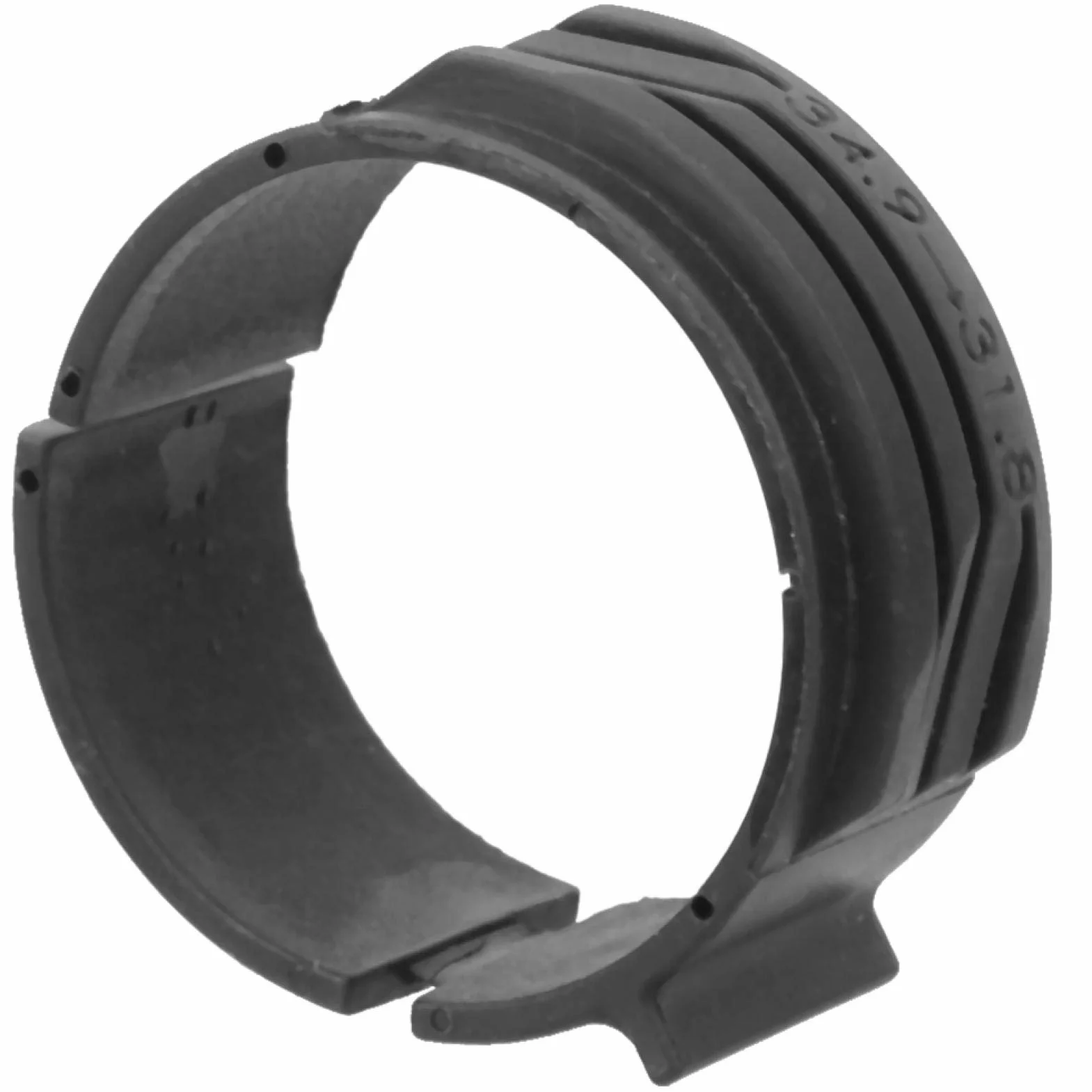 Alomejor 2 szt. przerzutki konwersja 31,8 mm na 34,9 mm adapter do oświetlenia rowerowego przednia przerzutka pierścień konwersji