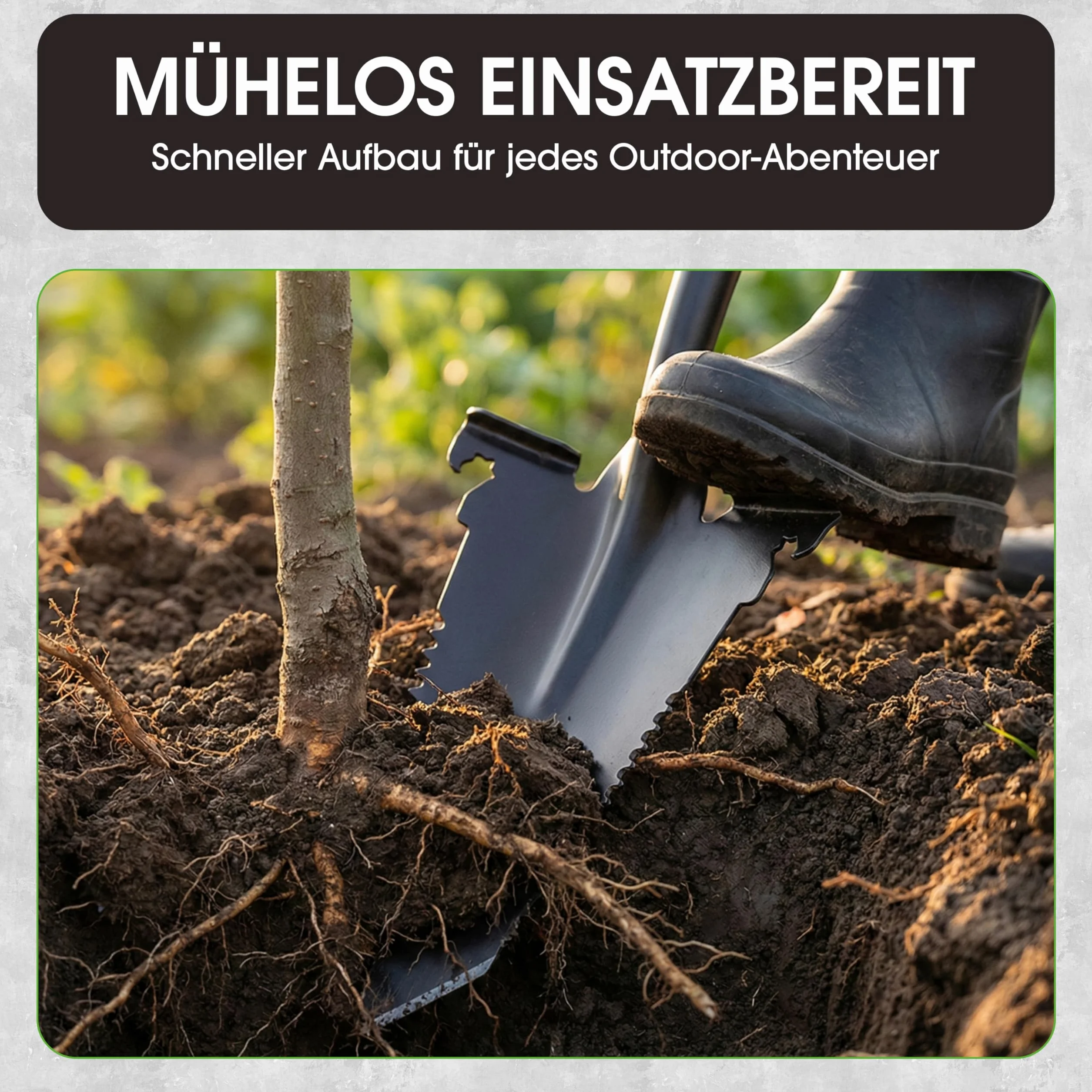 Hammersmith RayzerShovel łopata z piłą do korzeni – łopata ogrodnicza do twardych i kamienistych podłóg do kopania, cięcia i piłowania – krawędź dla większej siły, do ogrodu, na budowę, usuwanie