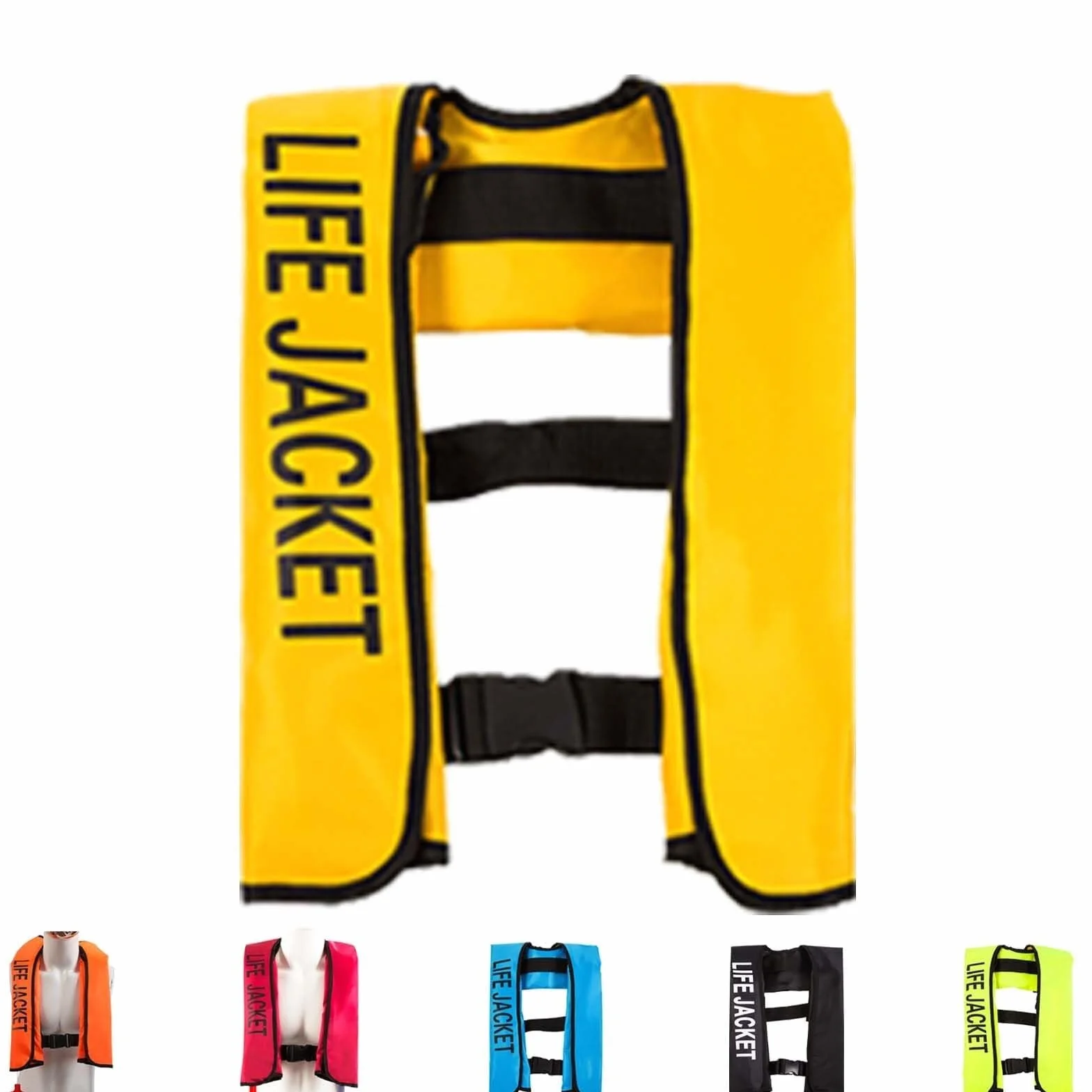 Swim Jacket - Dmuchana kamizelka ratunkowa, Dmuchana kamizelka ratunkowa dla dorosłych, Ręczna nadmuchiwana kamizelka ratunkowa dla kobiet/mężczyzn, Idealna do sportów wodnych i pływania łódką., Jeden