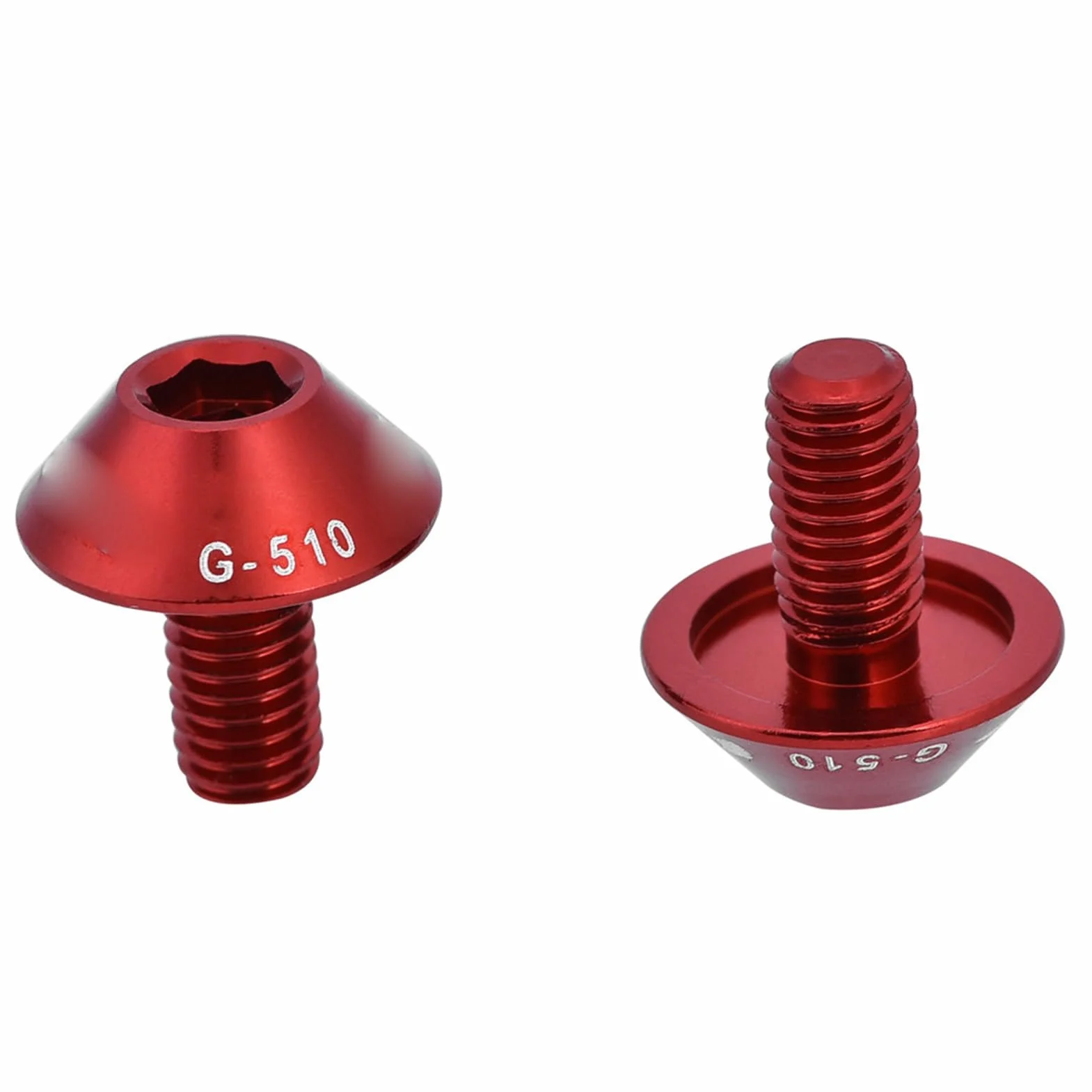 Śruby do uchwytu na bidon rowerowy M5 12mm 2 szt. G-510 (czerwony)