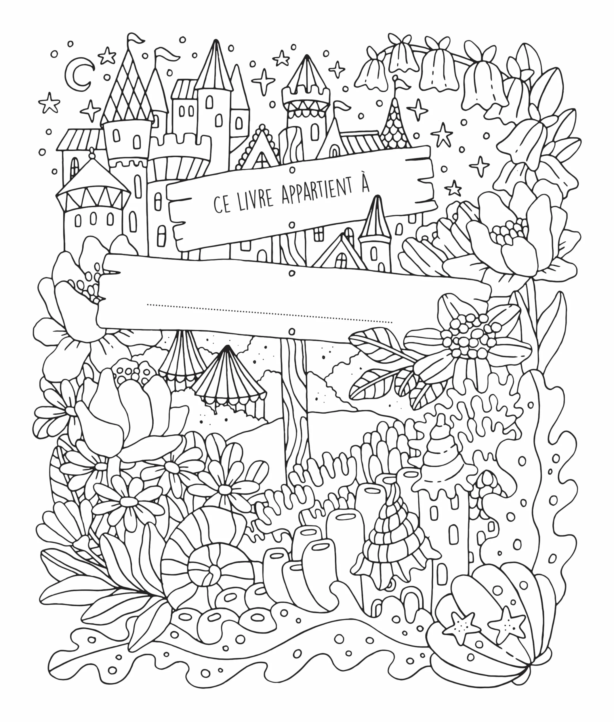 Royaume fantastique à colorier: Prairies magiques, Royaume majestueux, Baie des sirènes