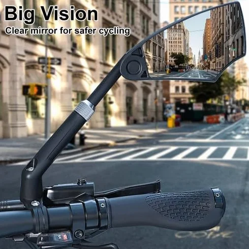 Dokeno Tylne lusterko rowerowe obracane 360° regulowane odporne na uderzenia