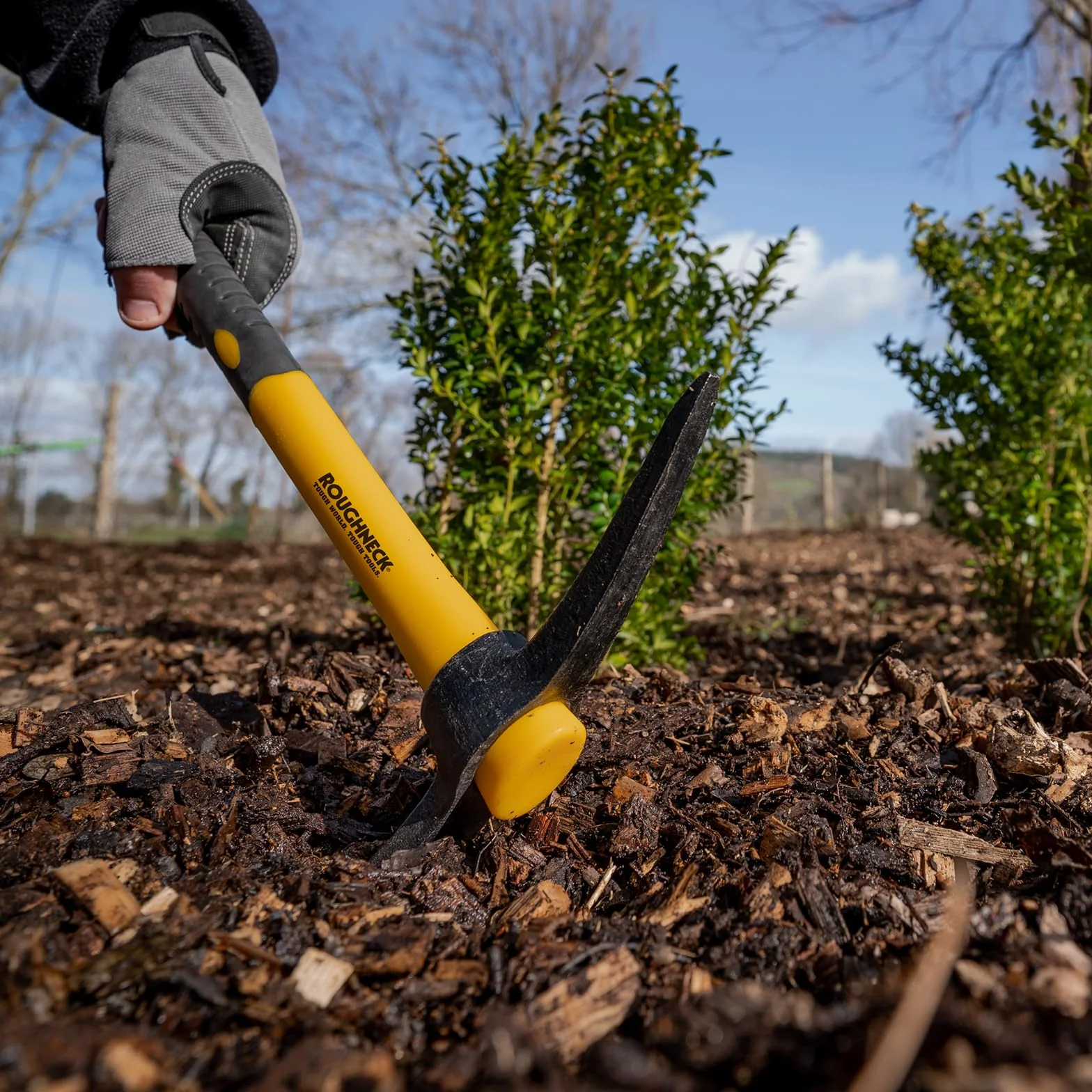 Roughneck ROU64011 Micro Pick Mattock z uchwytem z włókna szklanego, wielokolorowy, 1 szt