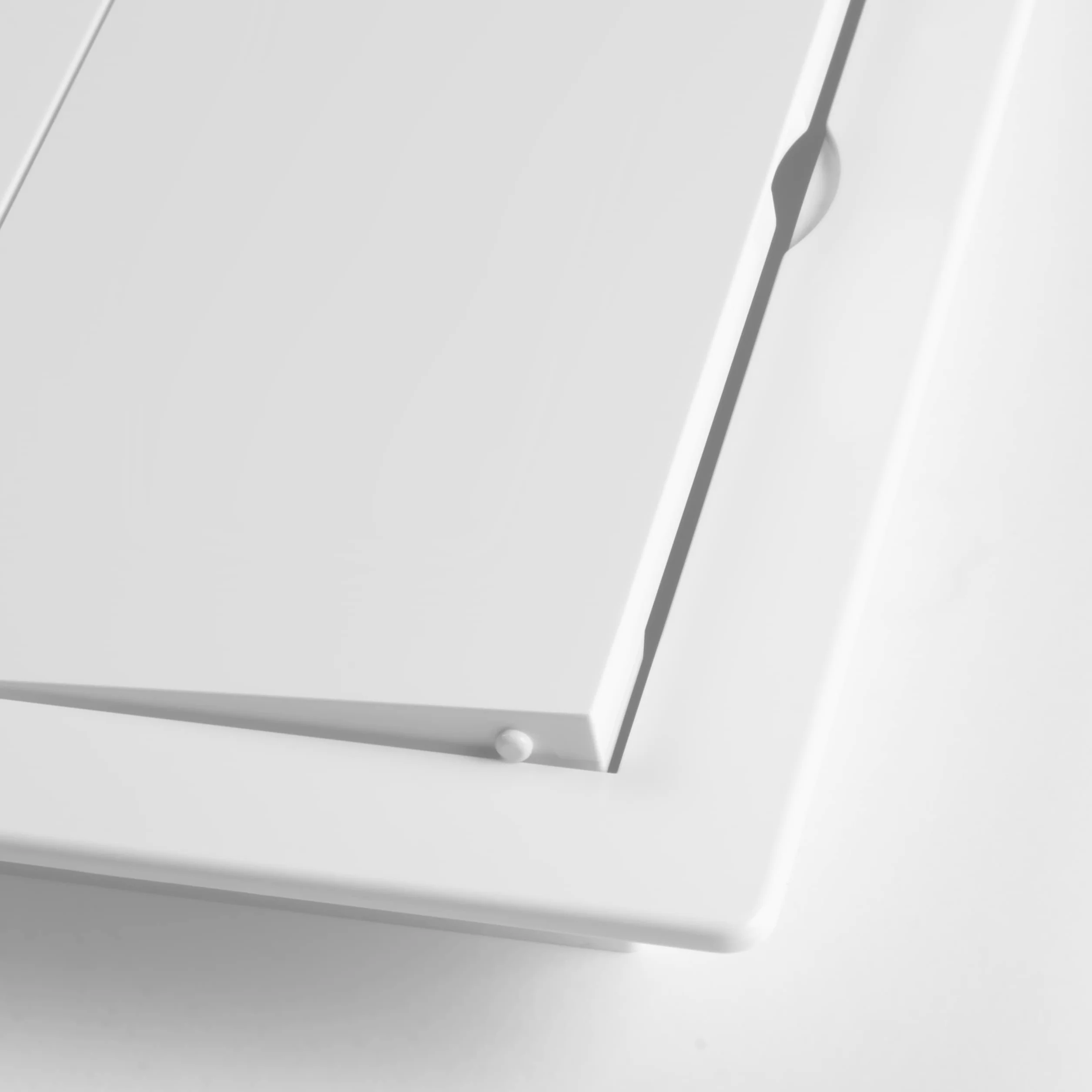 Awenta Drzwi z tworzywa sztucznego 150 x 250 mm – biała pokrywa klapy otwierającej – zamek do drzwi skrzynkowych – zasuwa – ukryty zawias – zdejmowane drzwi – gładka powierzchnia do lakierowania