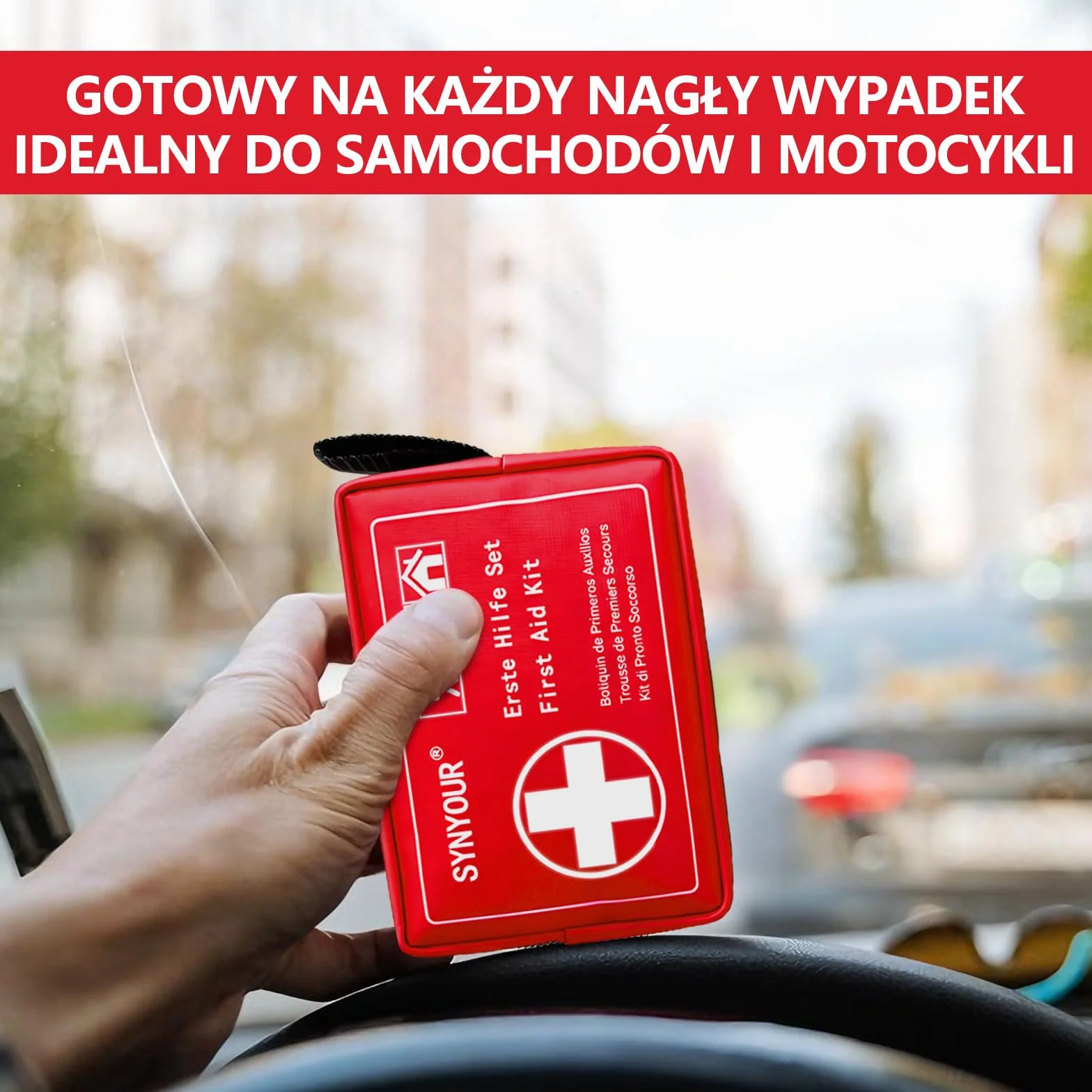 Mini Zestaw Pierwszej Pomocy 80 Sztuk Apteczka Turystyczna Samochodowa Podróżna