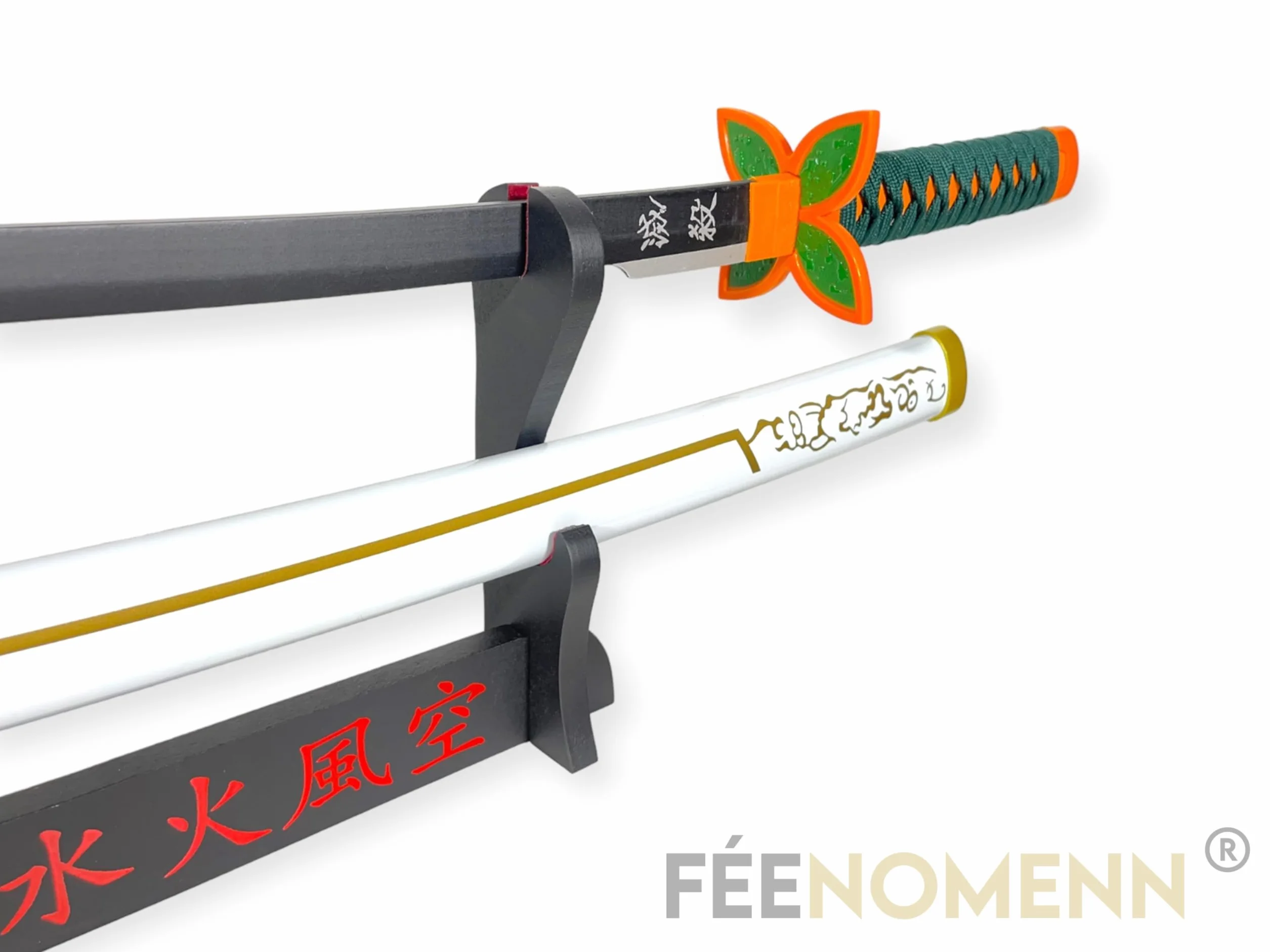 Japońska dekoracyjna katana - miecz Shinobu - Premium ekspozytor w zestawie