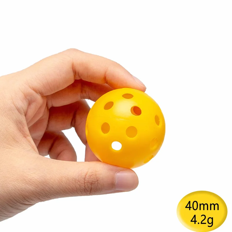 THIODOON Piłka do ćwiczeń golfowych, przepływ powietrza, puste piłki golfowe, 40 mm, plastikowe piłki golfowe do treningu huśtawki, strzelnica do domu, na zewnątrz, gry w golfa, dla dorosłych, dzieci,