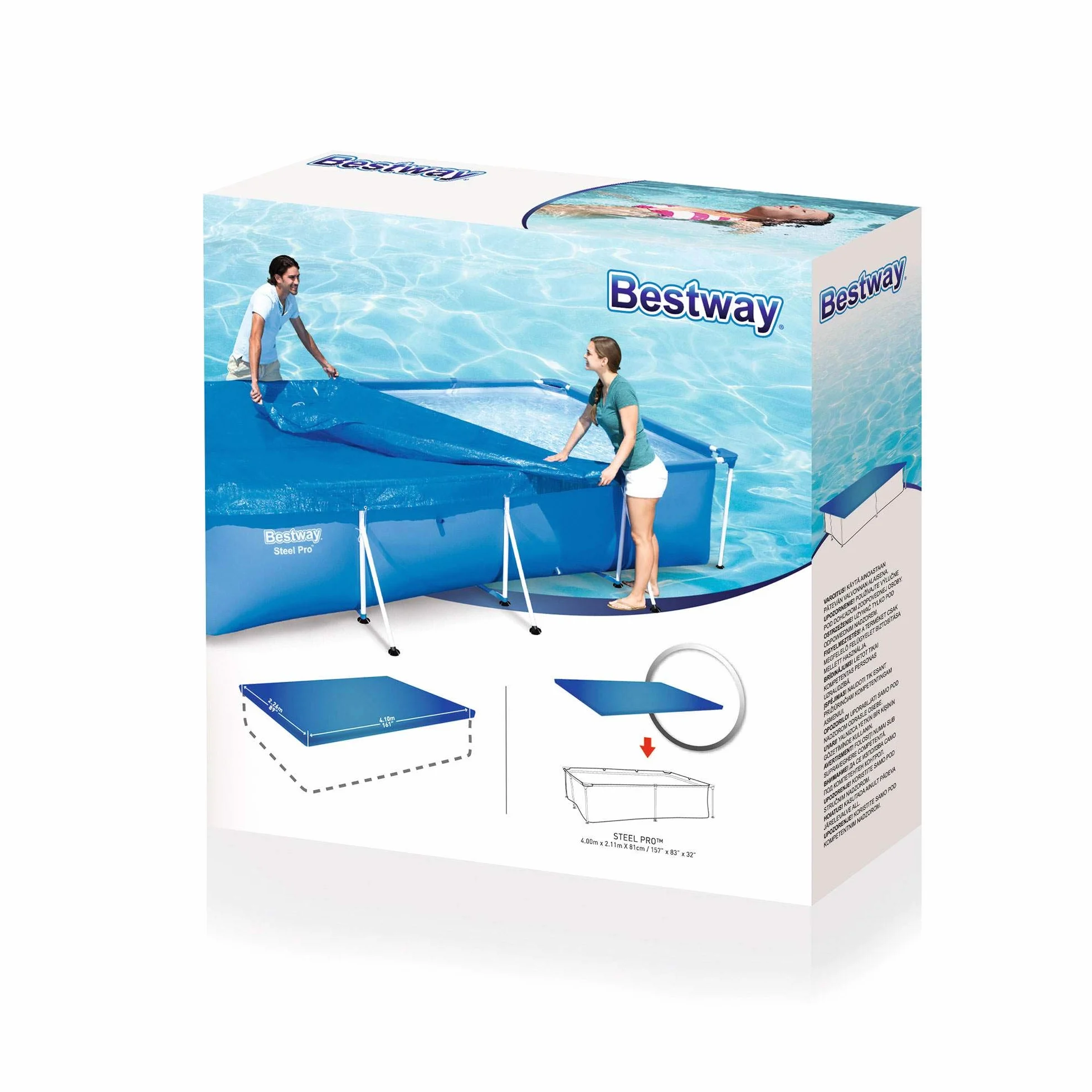 Bestway Flowclear™ 13'1" X 6'11"/4.00M X 2.11M Pool Cover