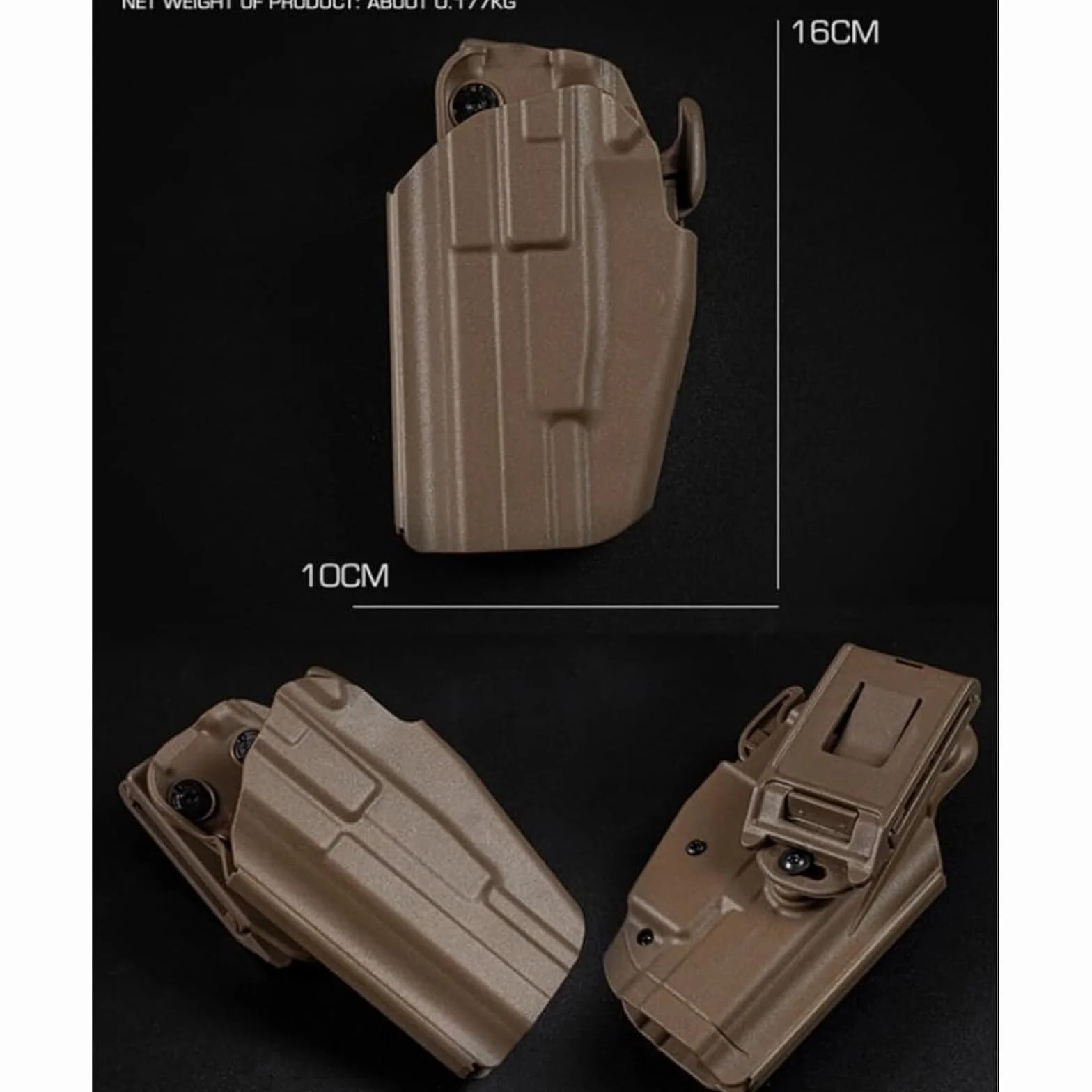 Kabura Taktyczna Lewa Prawa Do Pistoletu Glock 17 20 21 22 31 H&K VP40 45 S&W M&P 22 45 9mm SIG P225 Taurus PT24 PT809 PT840 Lewa Zielona