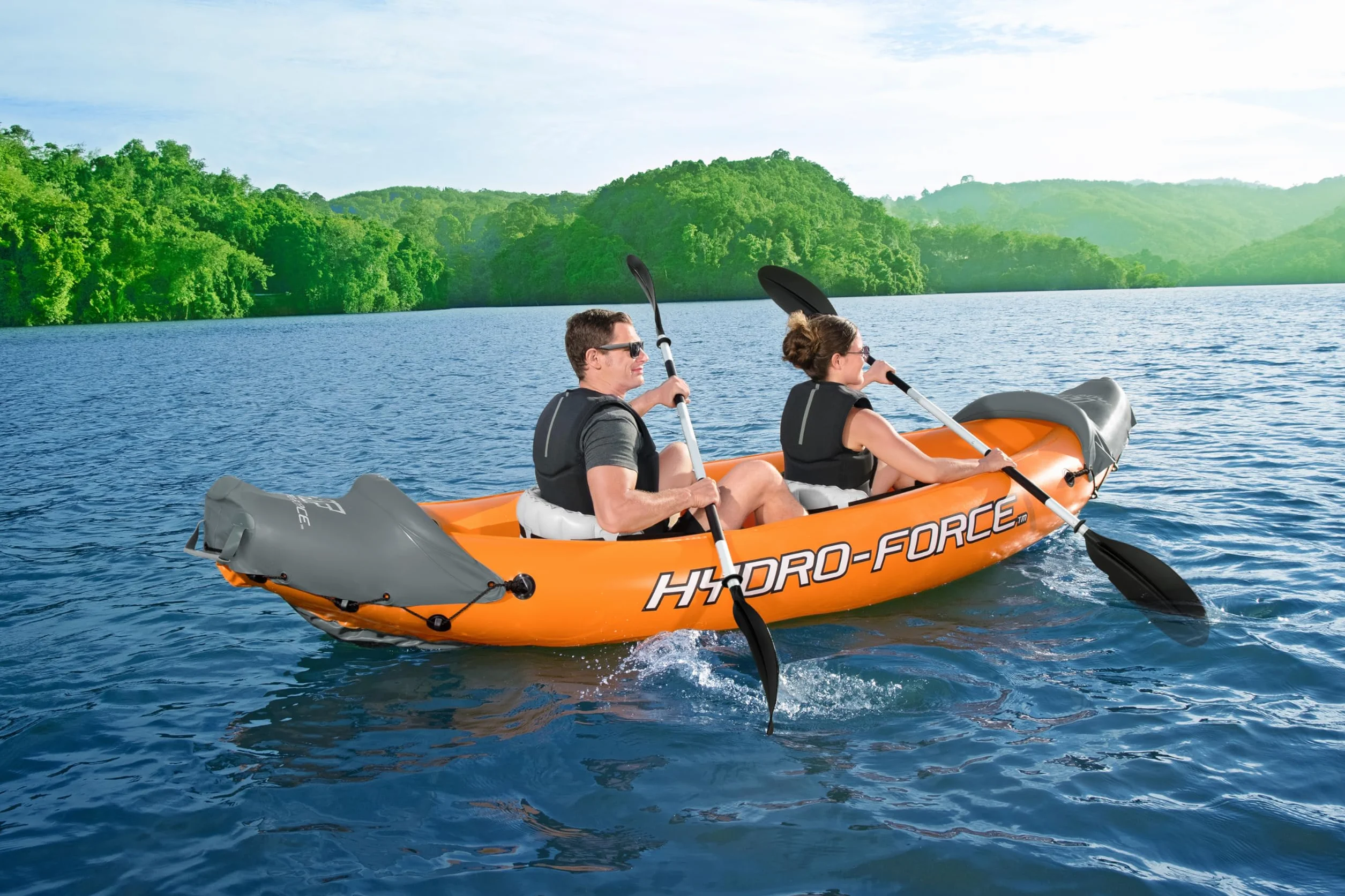 Bestway Hydro-Force Rapid X2 Kajak dwuosobowy zestaw nadmuchiwany z pompką