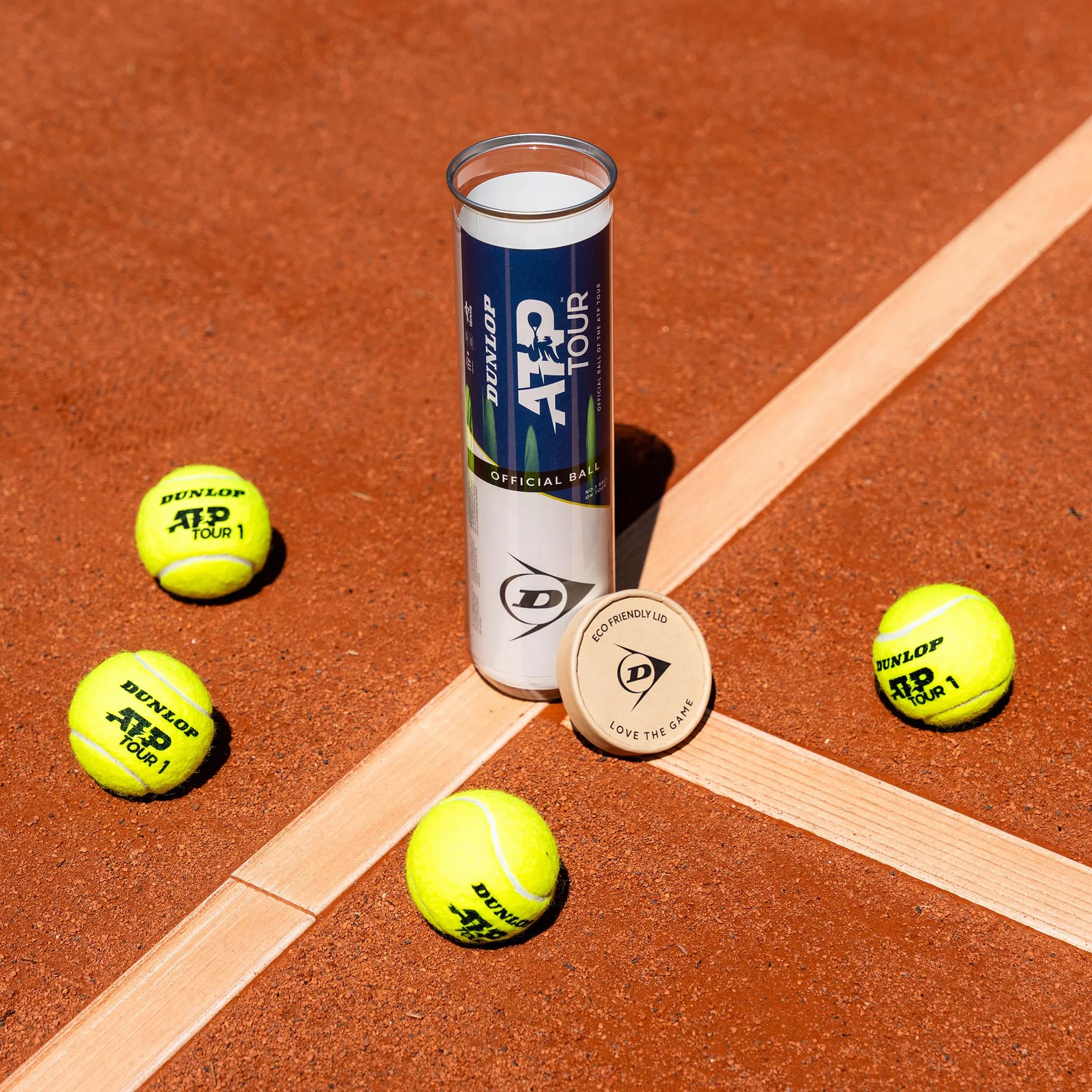 Dunlop ATP Tour 4 piłki tenisowe żółte