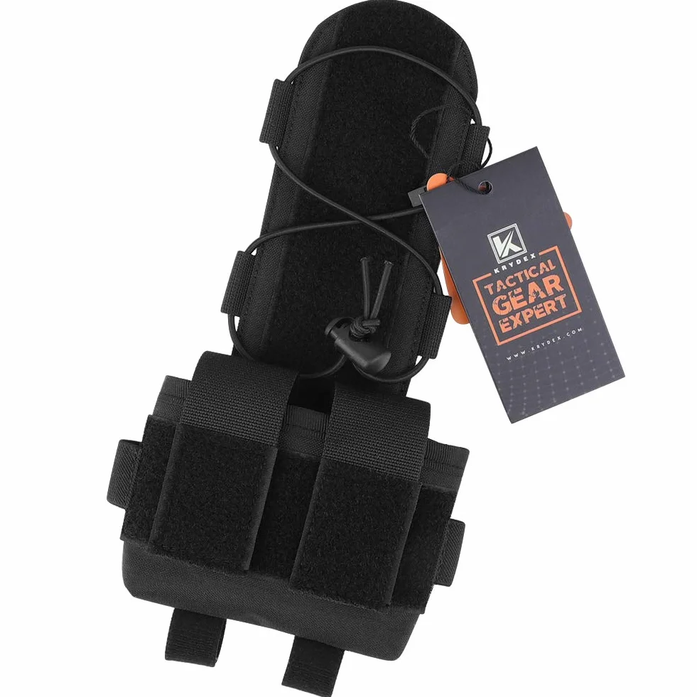KRYDEX MK2 Taktyczny kask etui na baterie przeciwwaga z pętelką na haczyk