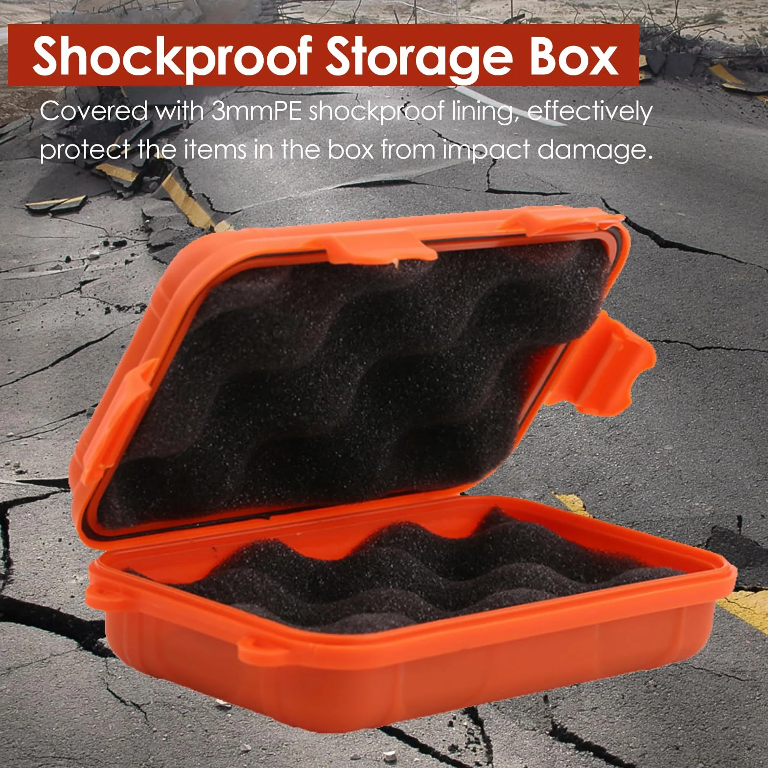 Outdoor Shockproof Box, Sealed Waterproof Storage Case