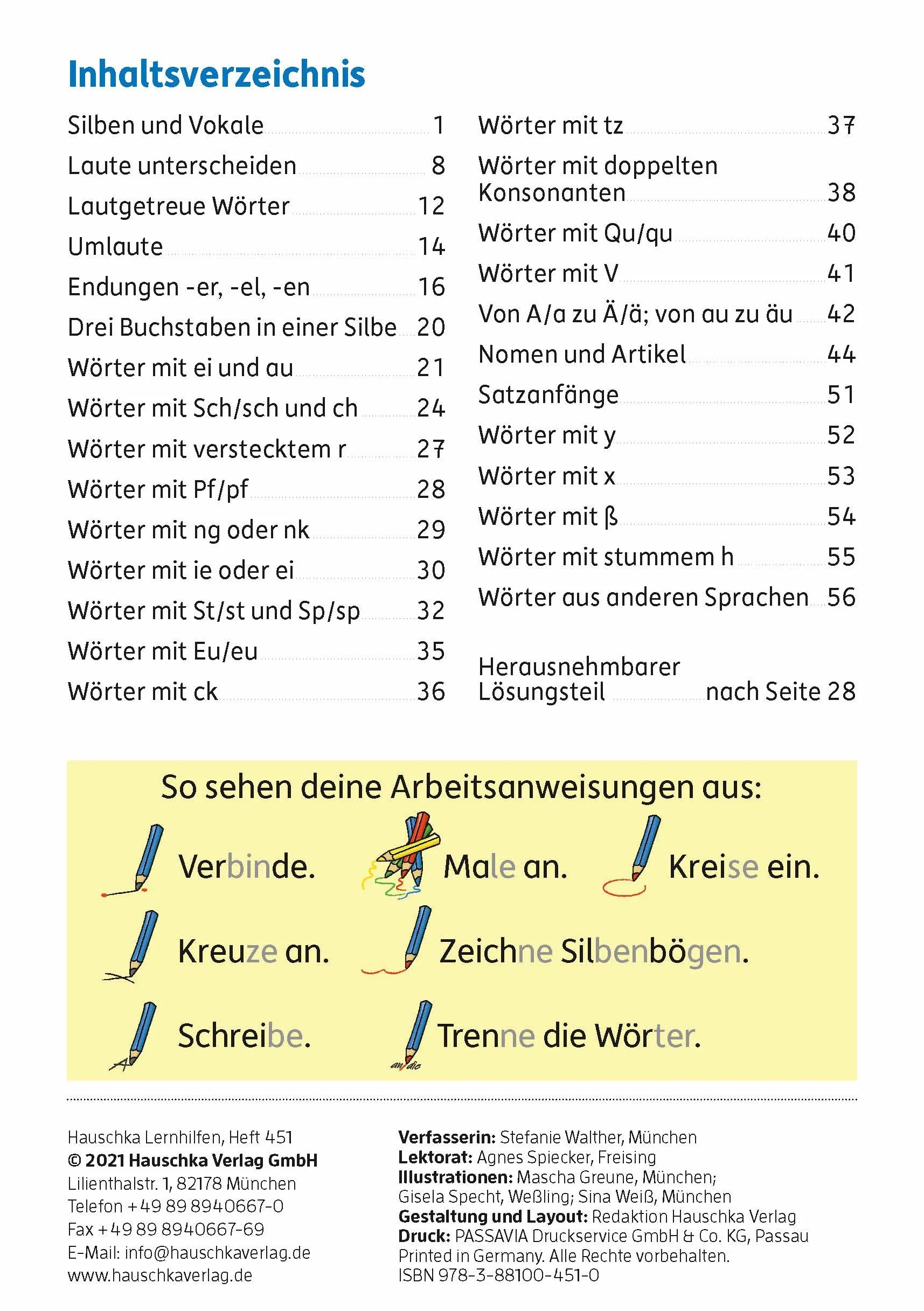 Mein Übungsheft Rechtschreiben 1. Klasse: Deutsch-Aufgaben mit Lösungen - Schreiben lernen: 451