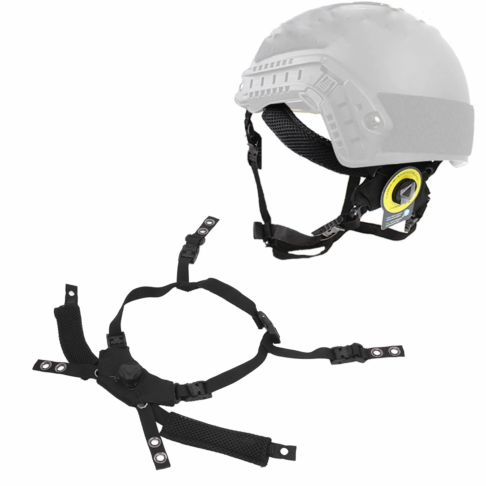 Wendy Pasek Podbródkowy Regulowany Taktyczny do Hełmu Airsoft Explorer Advanced Fast Helmet Wymiana