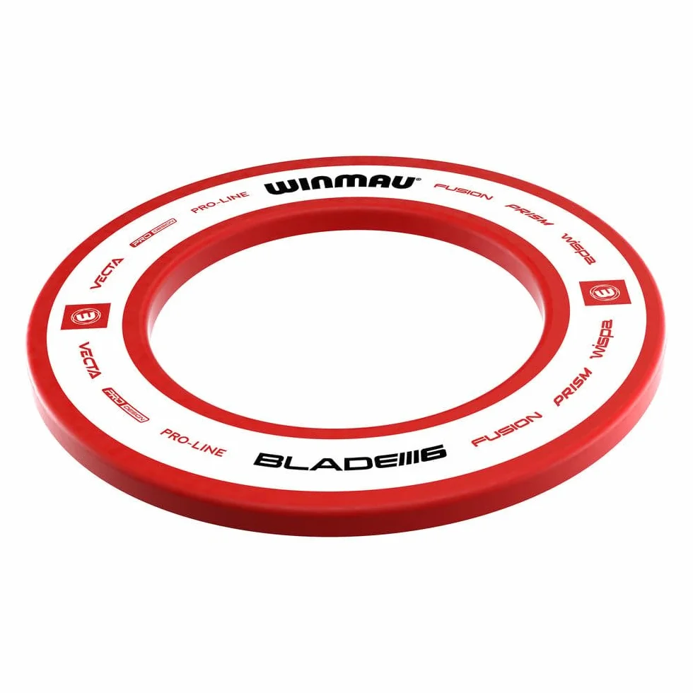 WINMAU tarcza do gry w darta Xtreme Outshot MvG z pierścieniem ochronnym i ochraniaczem ściennym