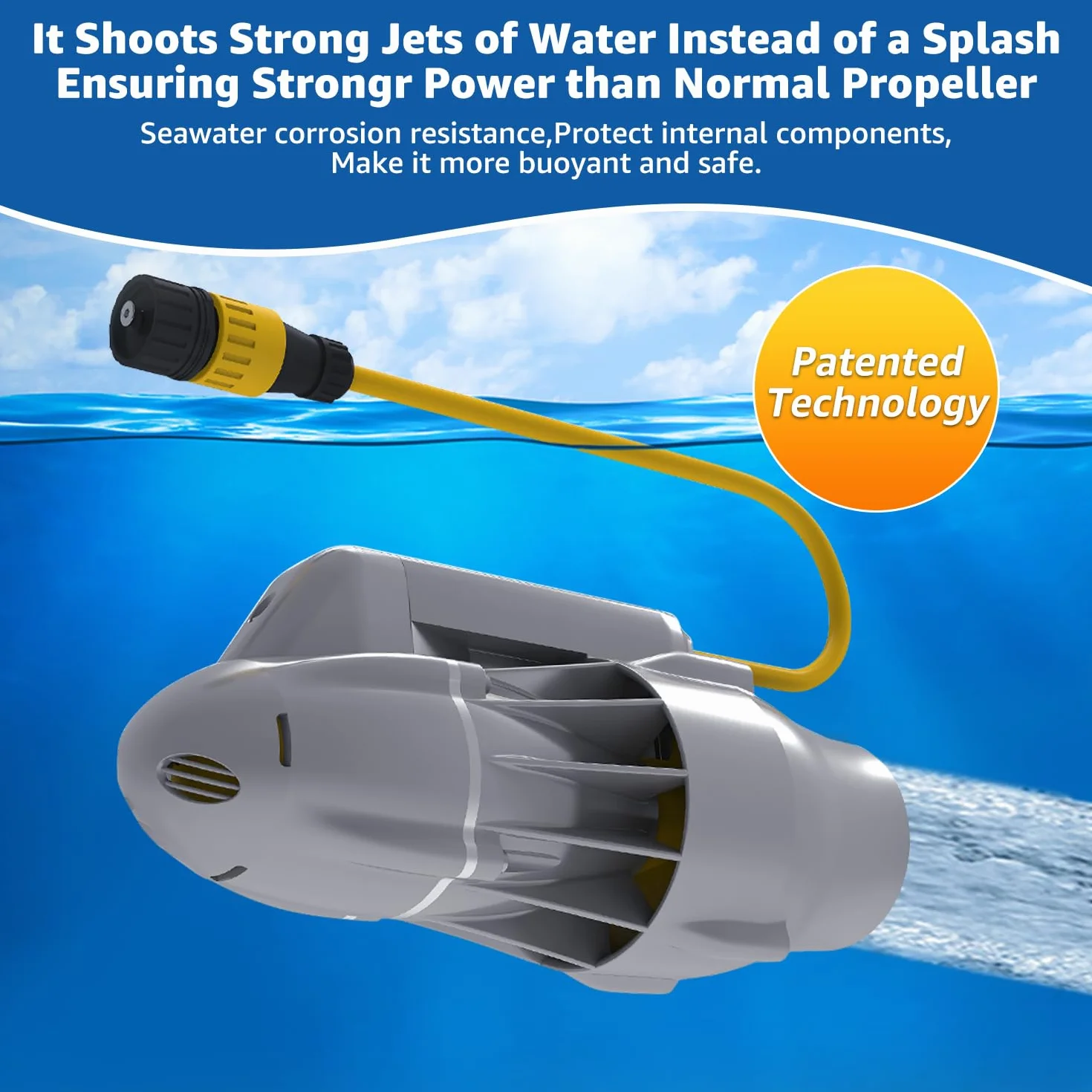 Trolling Motor for SUP, Bellyboat Thruster 9KM/H Speed Inflatable Stand-Up Paddleboard Kayaks Fishing Boats 18Lbs Thrust