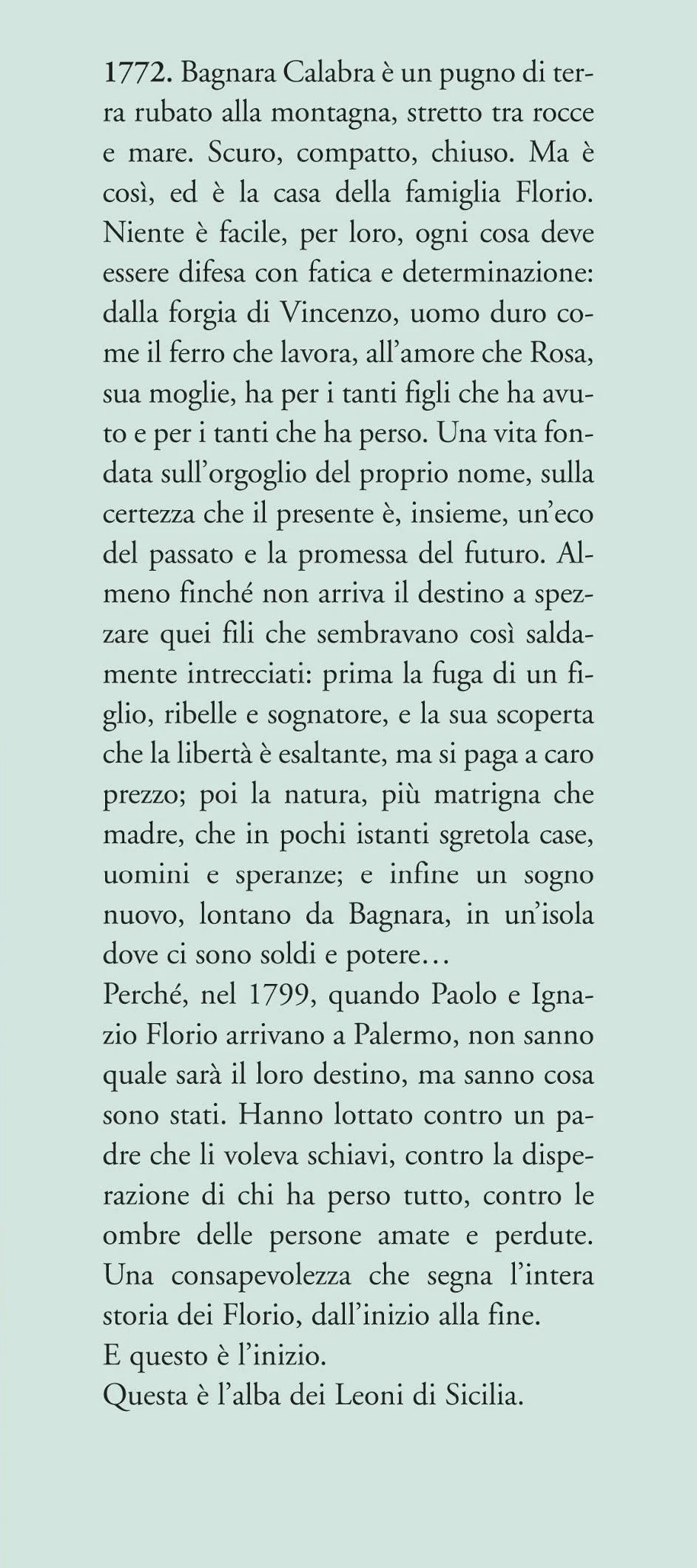 L'alba dei leoni. La saga dei Florio