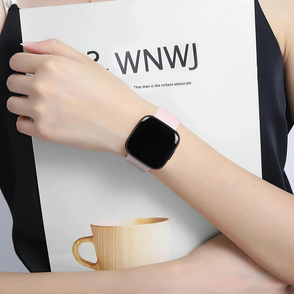 AXFEE Pasek do Fitbit: Versa 2/3/4/Sense/Versa Silikonowy, Sportowy, Zastępczy (Mały/Duży)