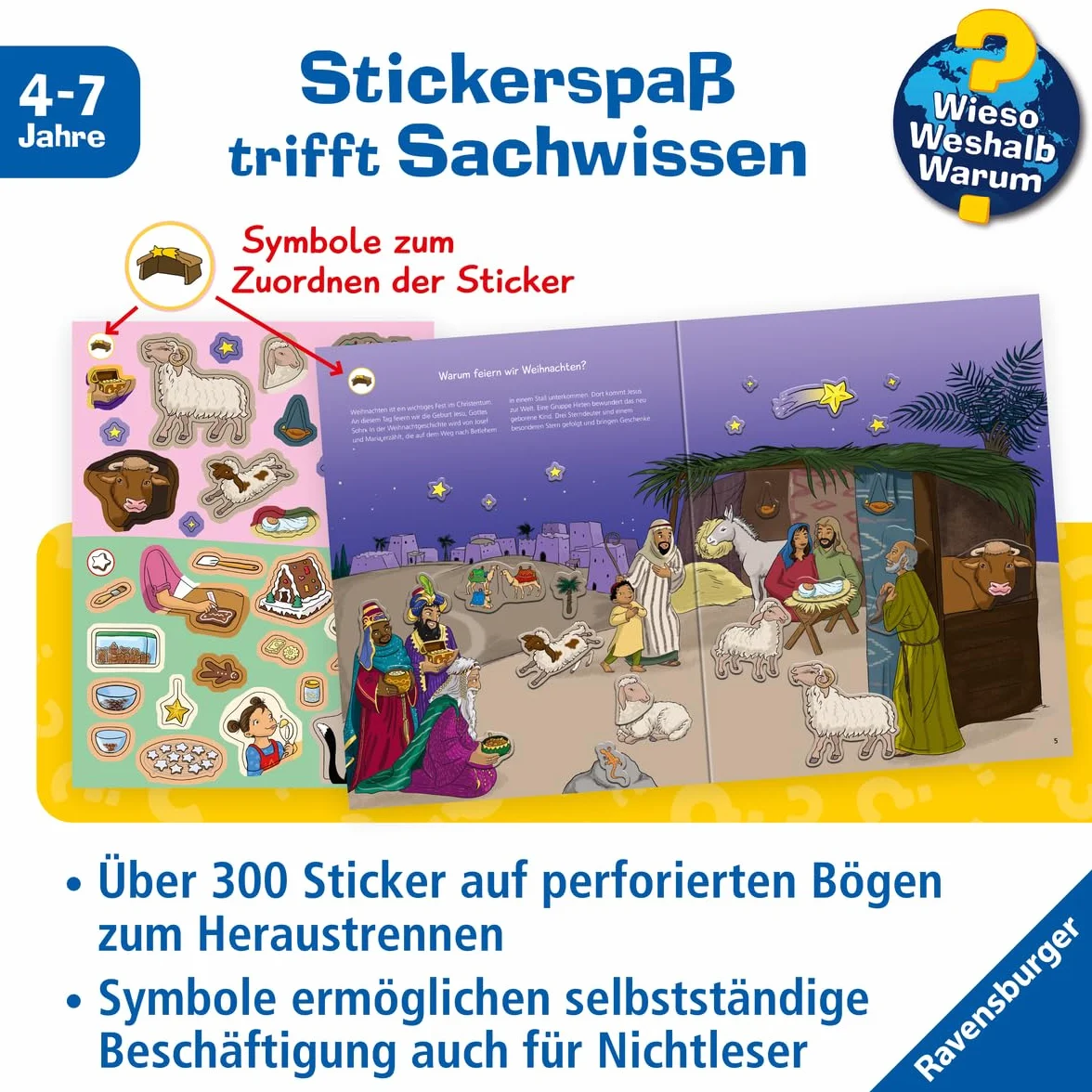 Wieso? Weshalb? Warum? Stickerheft: Weihnachten