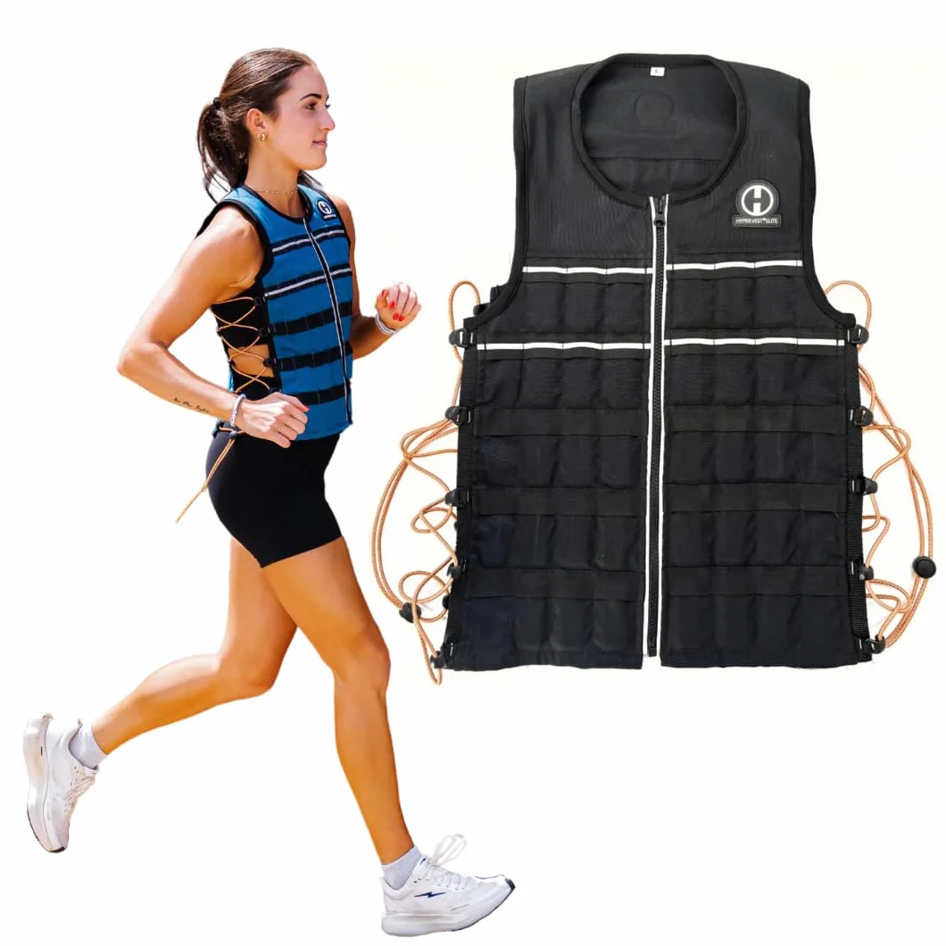 Hyperwear Hyper Vest ELITE kamizelka obciążeniowa CORDURA® zamek błyskawiczny stalowe obciążniki do biegania