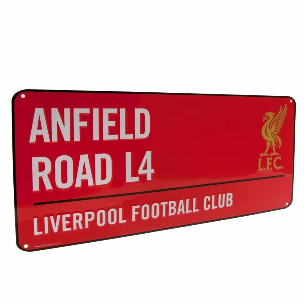 Liverpool kolorowy znak uliczny - wielokolorowy