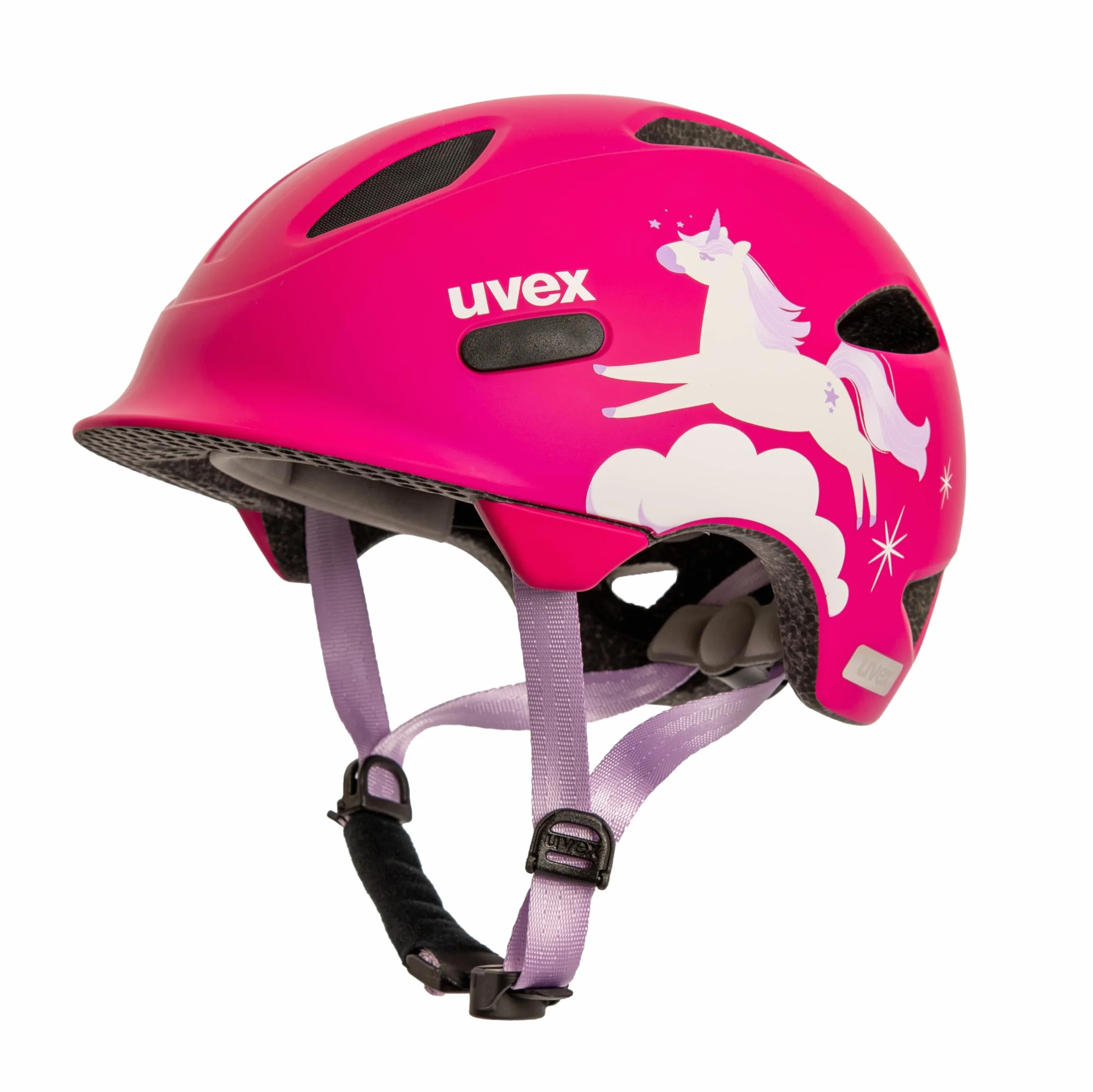 uvex OYO Style lekki kask rowerowy dla dzieci różowy jednorożec matowy 50-54
