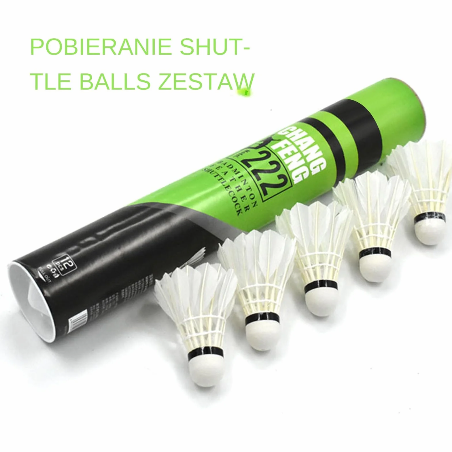 Badminton Shuttle — wysoka wydajność w zawodach sportowych | Konstrukcja gęsi z trwałego korka, stała trajektoria podczas treningu klubowego i zabawy rekreacyjnej 26,38 x 13,78 x 16,14