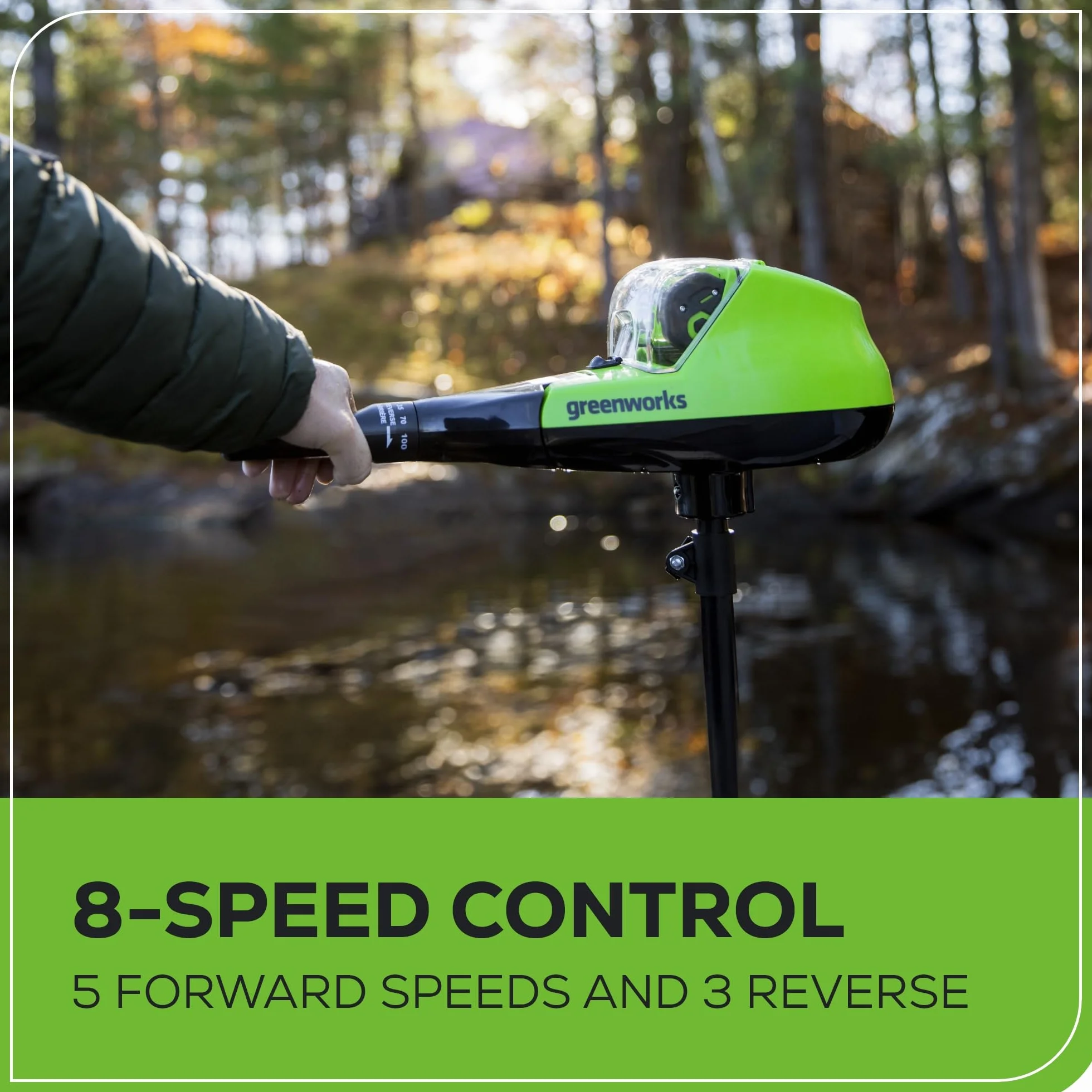 Greenworks G40TM55 akumulatorowy silnik zaburtowy