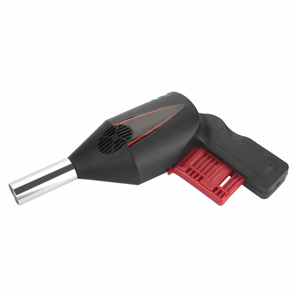 Manual BBQ Fan | Fire Starter for Charcoal Grill & Campfire | Portable Blower for Outdoor Camping/Picnic/Barbecue | No Battery Needed, Stainless Steel