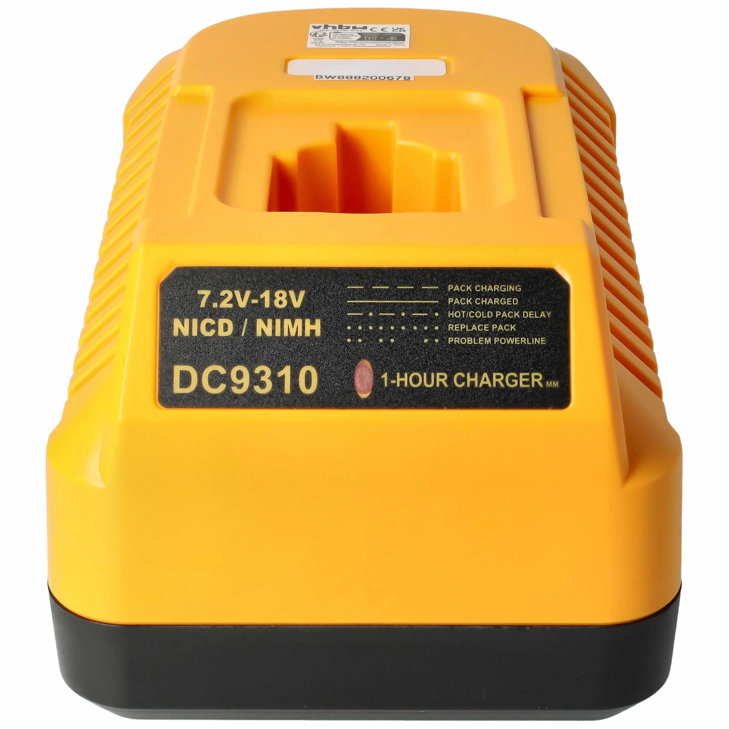 vhbw Ładowarka kompatybilna z narzędziami Dewalt DC9096, DC9144, DC9180, DC9180C z narzędziami NI-Cd, akumulatorami NiMH