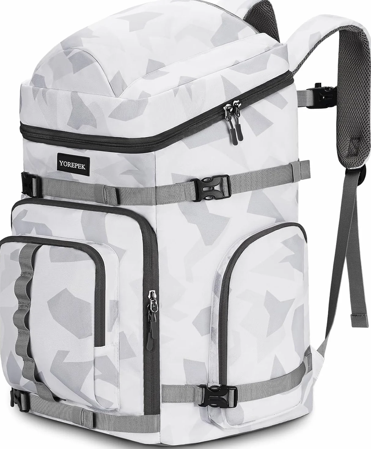 YOREPEK Torba na buty narciarskie 65 l, plecak z 8 kieszeniami, wodoodporne torby na buty narciarskie do podróży samolotem, torba na sprzęt narciarski, plecaki na buty, kask, gogle, rękawiczki