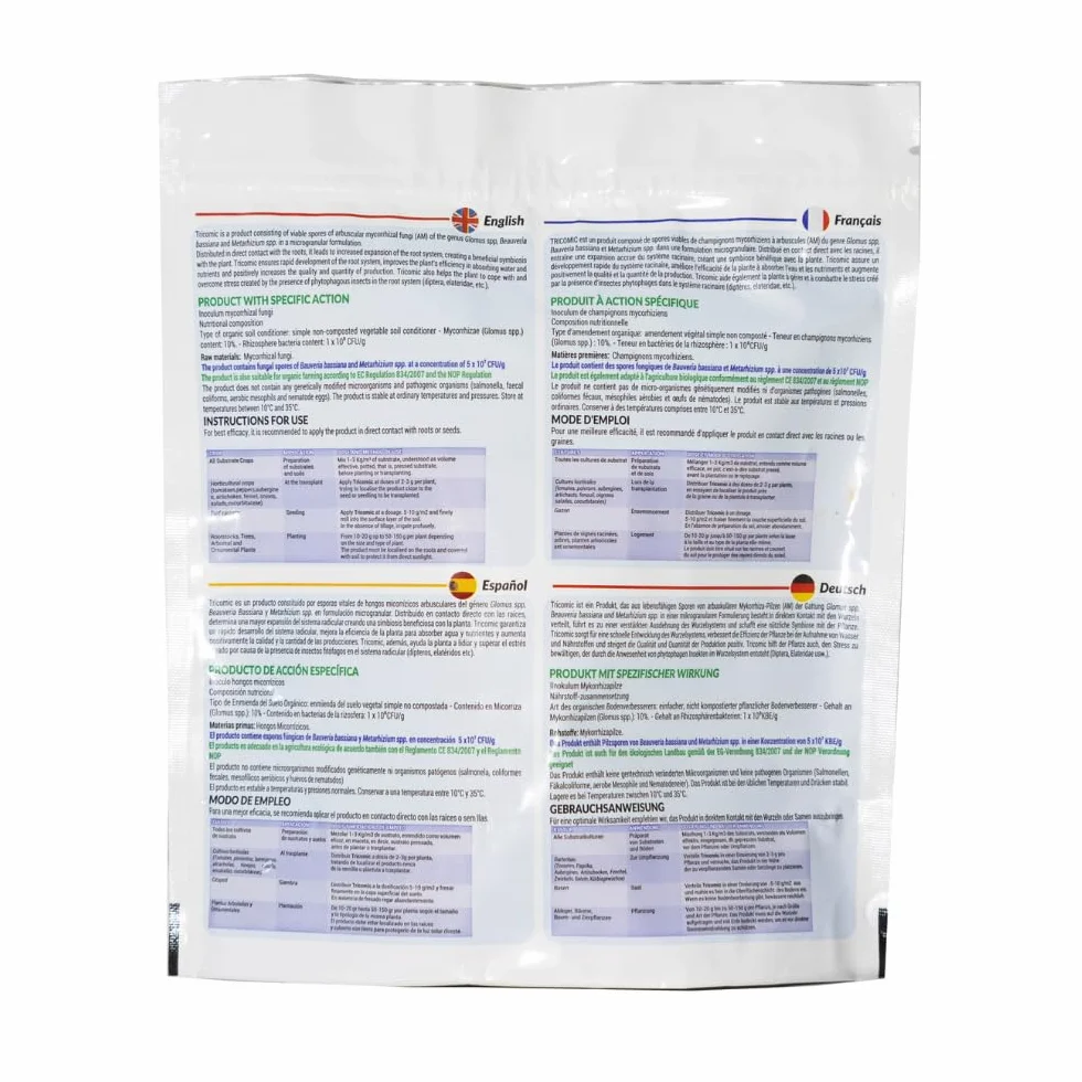 Tricomic Bio – Inokulo z grzybów mikoryzowych, Beauveria bassiana, Metarhizium – stymuluje ekspansję korzeni – 1 kg