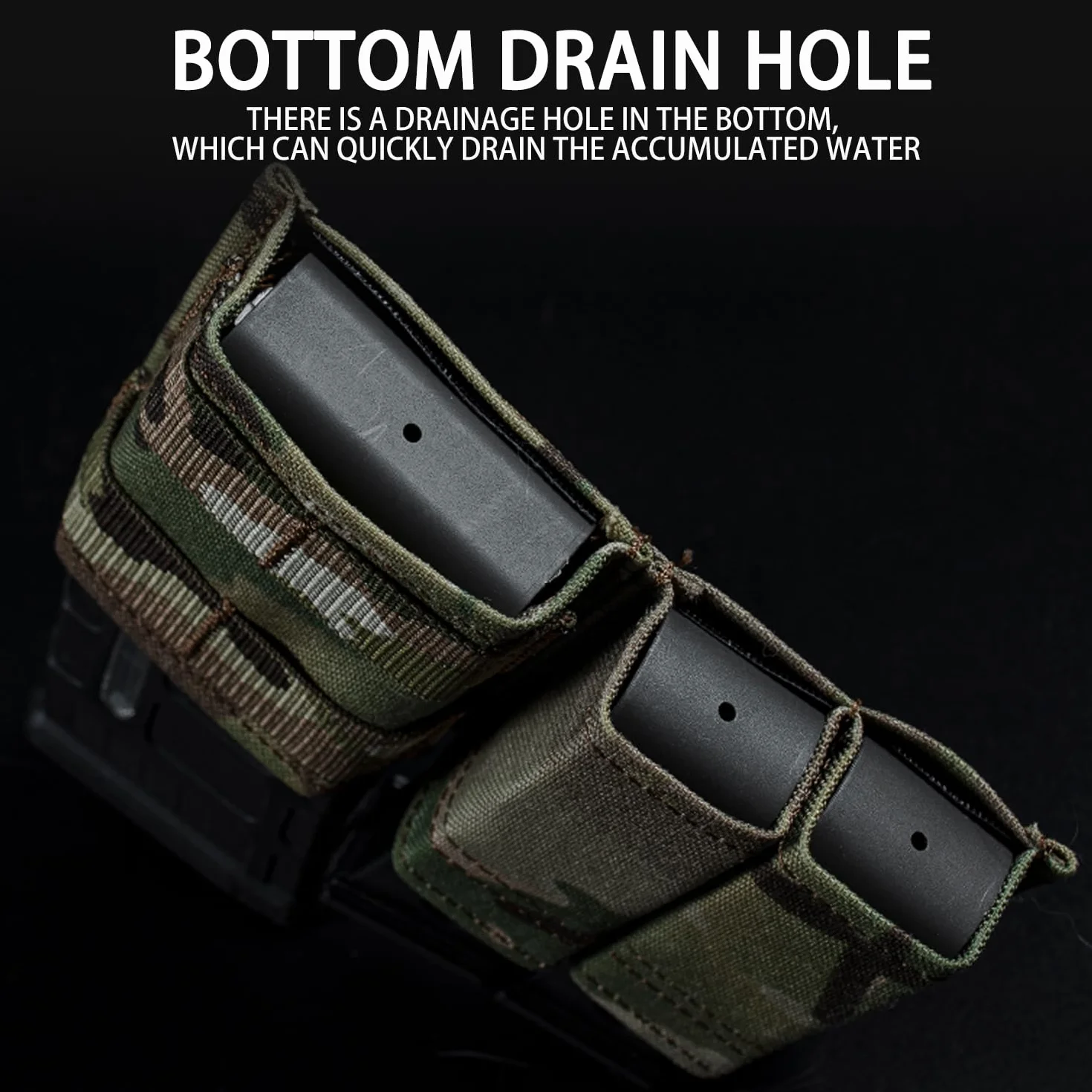 Taktyczna ładownica na magazynek MOLLE 9 mm Pistolet 5,56 mm AR15 Zestaw ładownic na magazynki karabinowe Potrójna kieszeń na magazynek Uchwyt na magazynek Molle