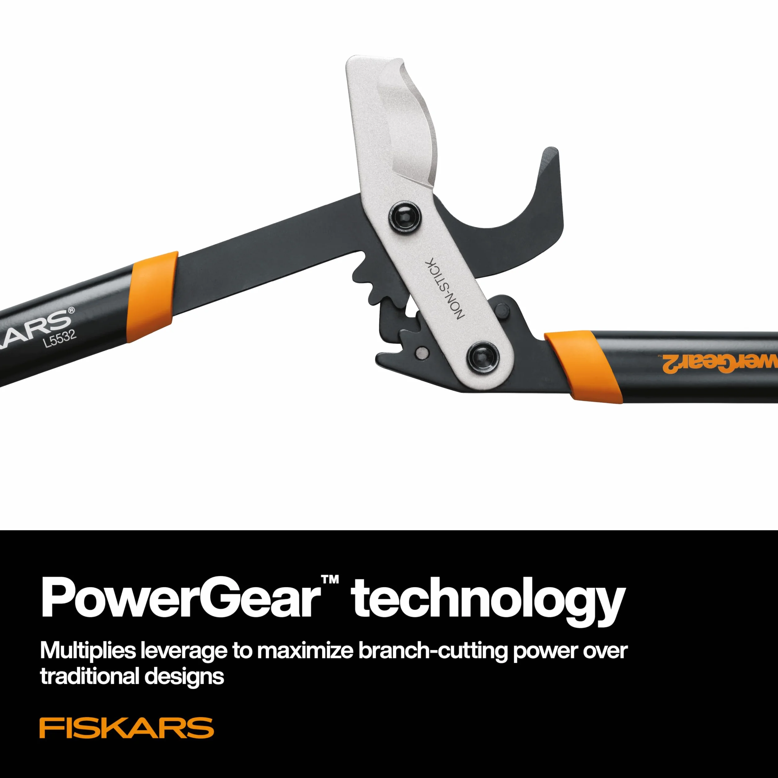 Fiskars 32-calowy PowerGear2 Lopper, import z USA