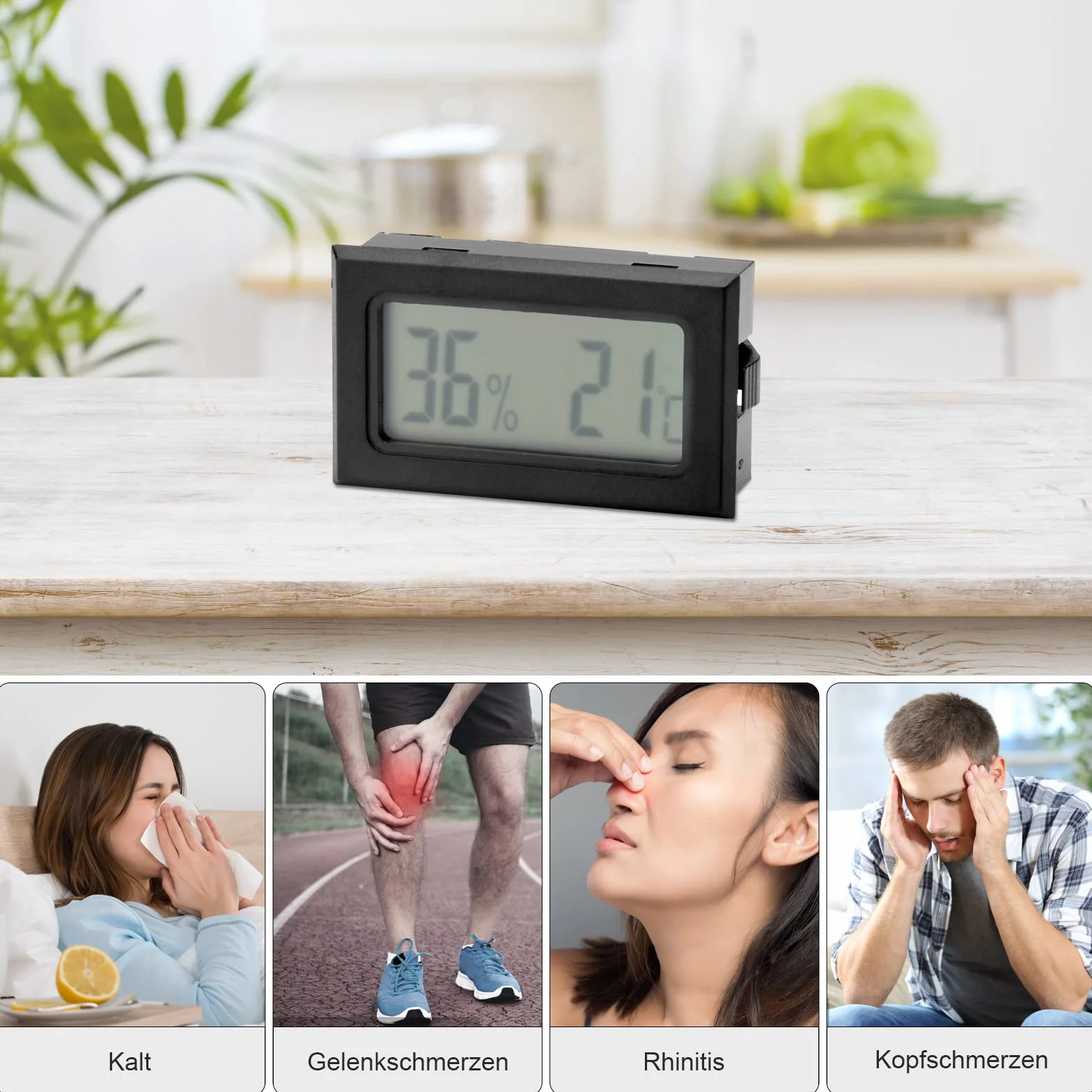 5 Sztuk Mini Cyfrowy Termometr Higrometr LCD - Wewnętrzny Pomiar Temperatury i Wilgotności w Domu, Środowisko dla Szklarni