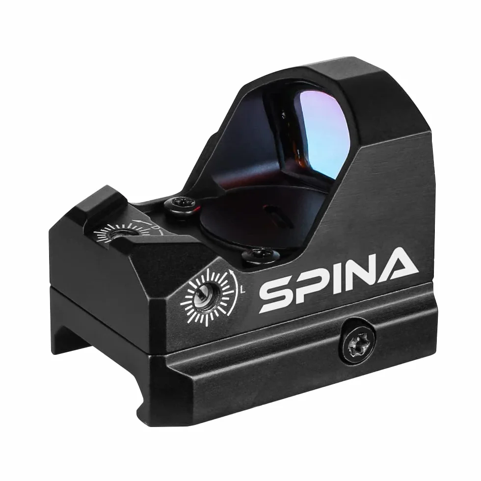 SPINA OPTICS Celownik kolimatorowy LH-24 Tactical 1x24x17 widok czerwona kropka red dot 3MOA luneta optyczna do Airsoft