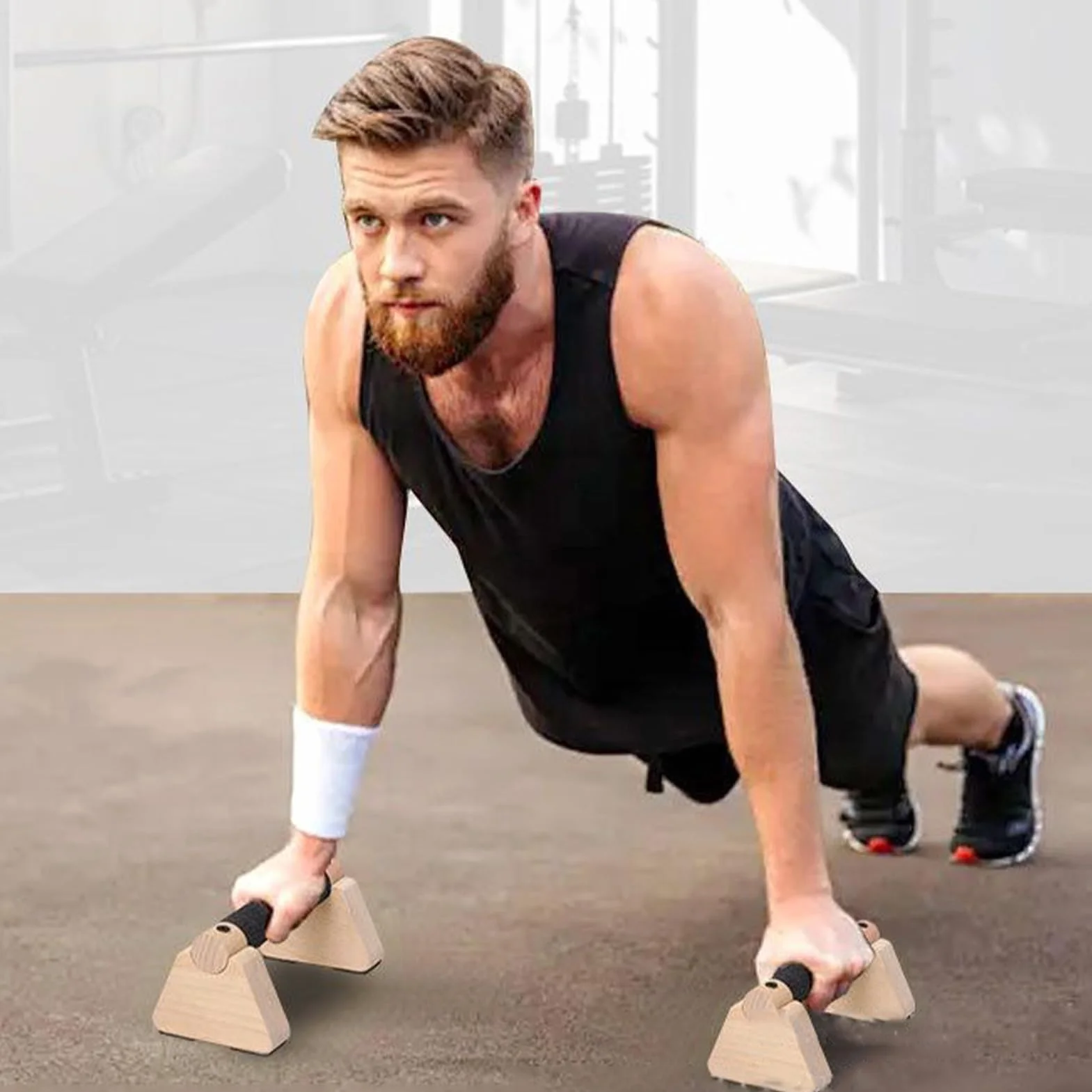 Antypoślizgowe Drążki do Pompek Pushup Grip Bars 1 para Trening Siłowy
