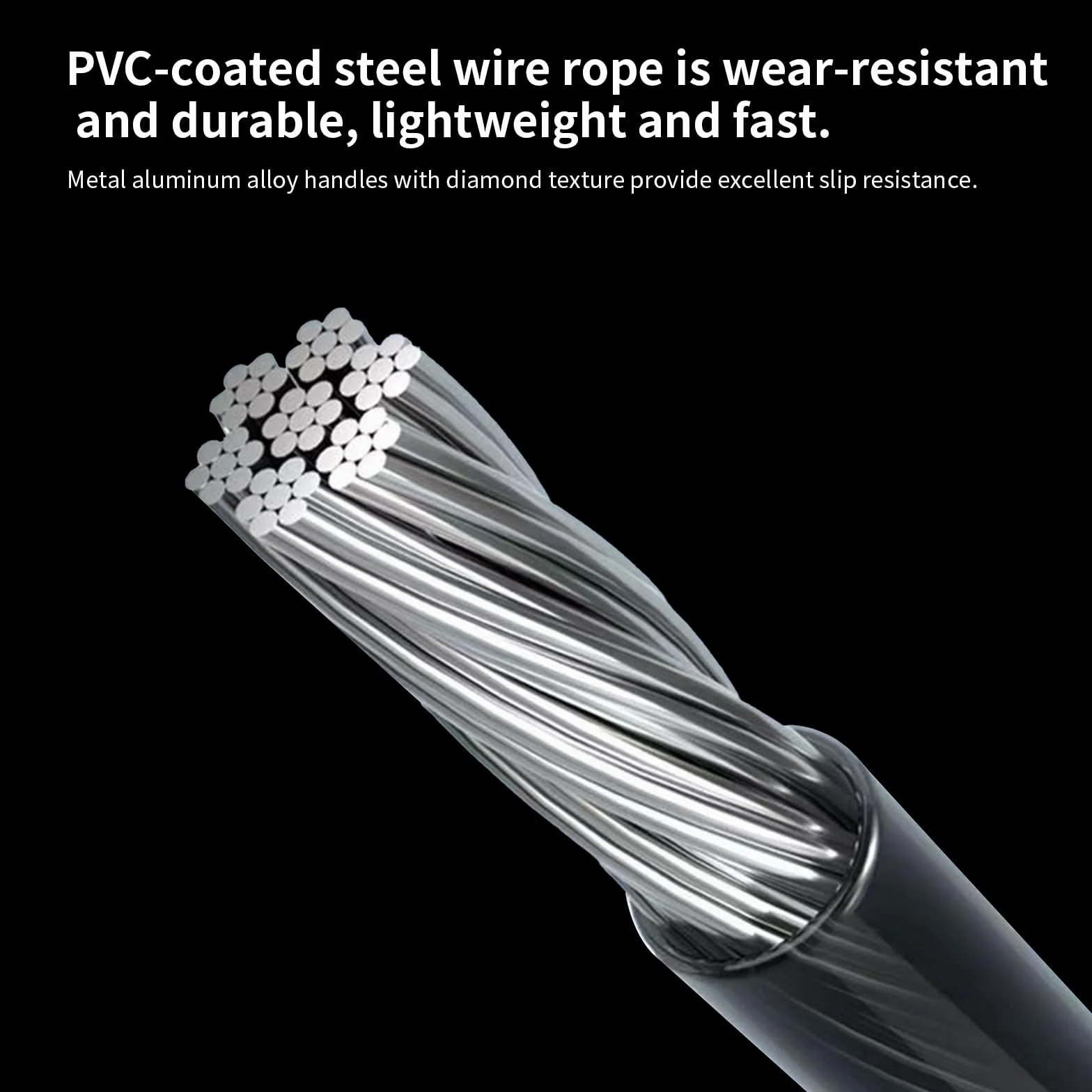 Skakanka z aluminiową rączką i diamentowym wzorem - 3M skakanie na skakance dla dorosłych, kobiet, mężczyzn i dzieci - Jump Rope do treningu - Idealna do fitnessu i wytrzymałości