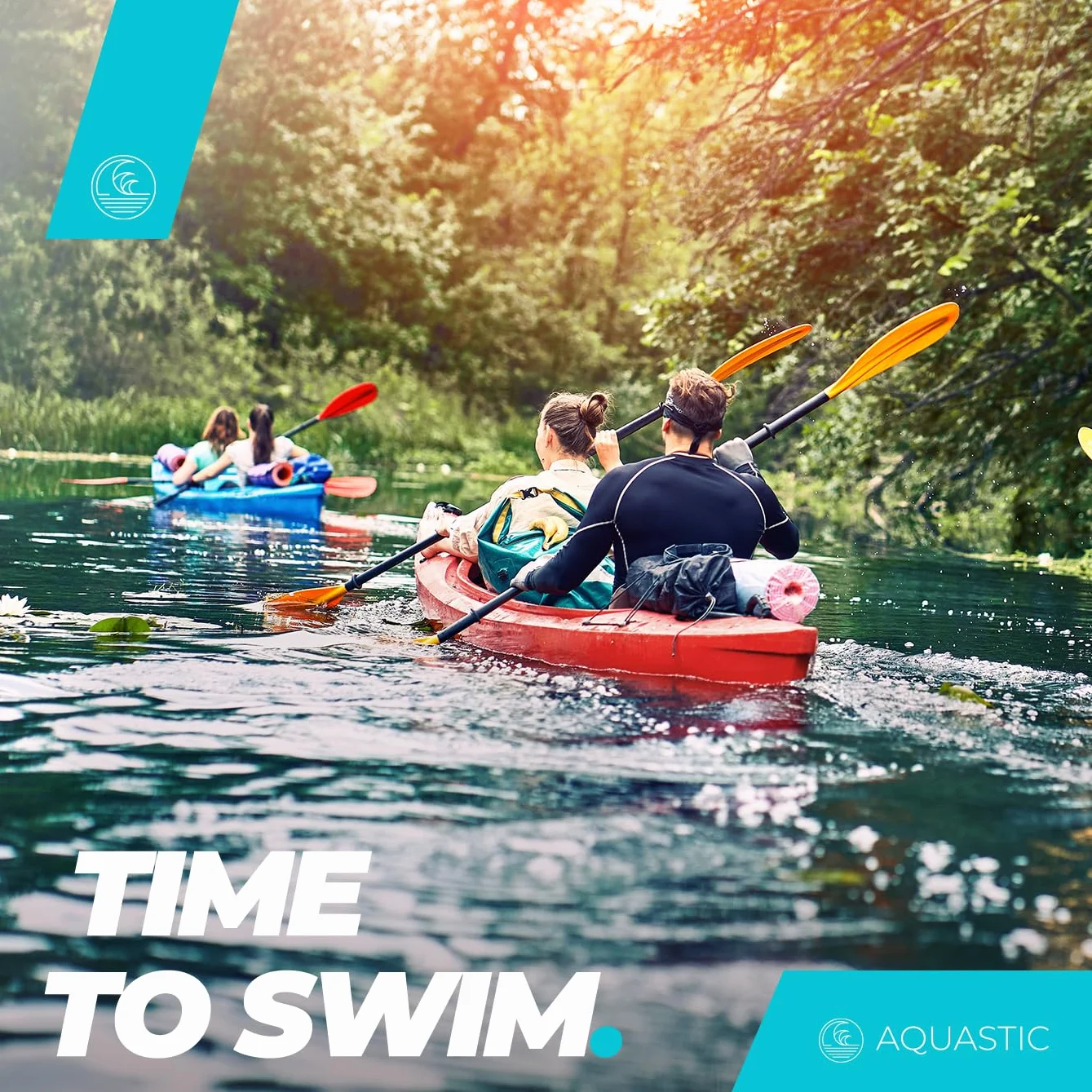 AQUASTIC Boja SUP zapobiegająca utonięciu do trzpienia 25 mm neopren NBR AQS-SFS