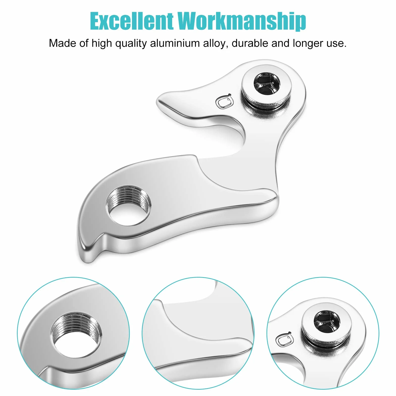 Yosoo Przerzutka zaczepowa, stop aluminium stop aluminium przerzutka zaczep zaczep adapter