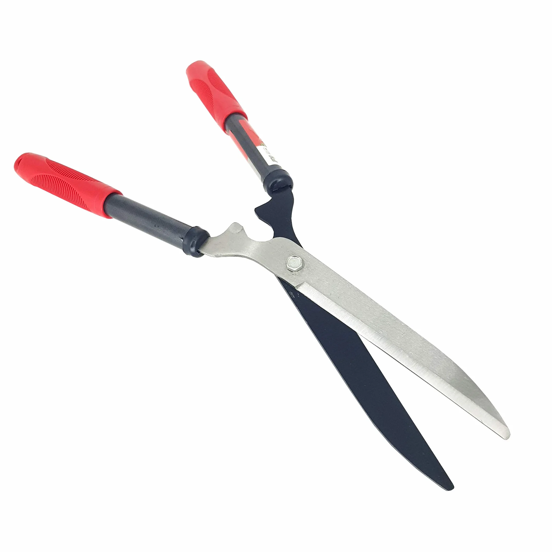 LINZI Nożyce do żywopłotu 640 mm z bardzo długim ostrzem stalowym o grubości 260 mm, profesjonalne nożyce ogrodowe do przycinania rabatów, drewna bukszpanu i traw dekoracyjnych