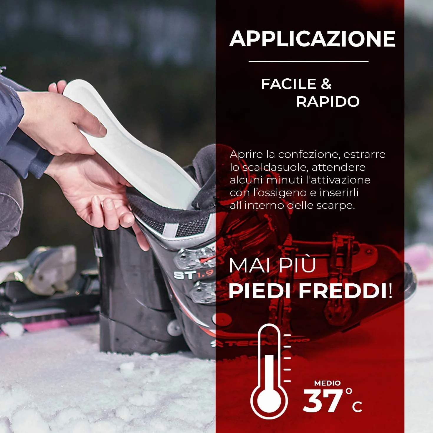 THERMOPAD Ocieplacz do podeszwy wkładka termiczna 5 10 30 par 5 rozmiarów 9 godzin ciepła
