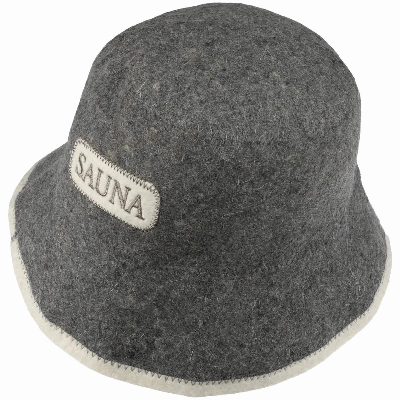 LIPODO Sauna kapelusz filcowy gladki jednokolorowy z haftem Unisex Caly rok
