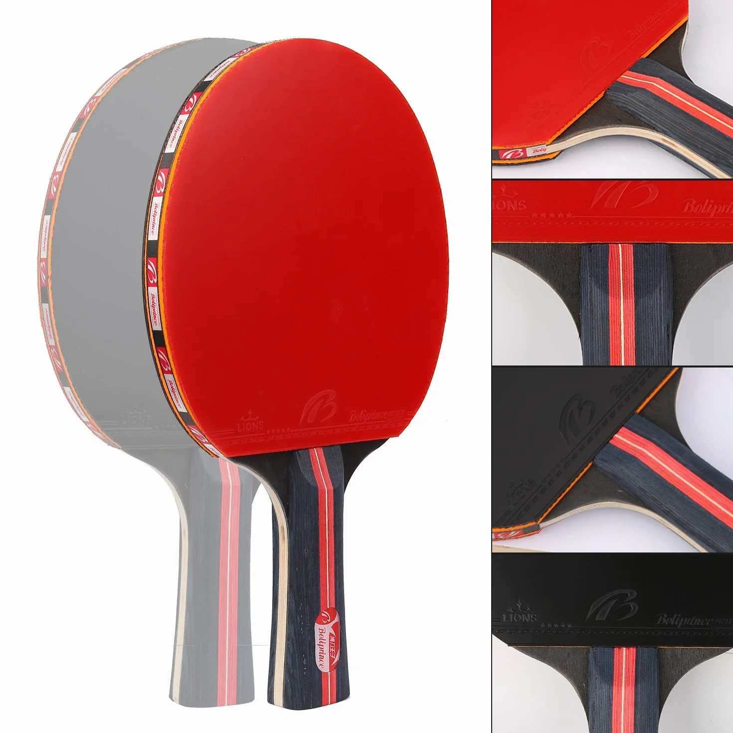 Zestaw do tenisa stołowego 2 rakietki 3 piłeczki pokrowiec