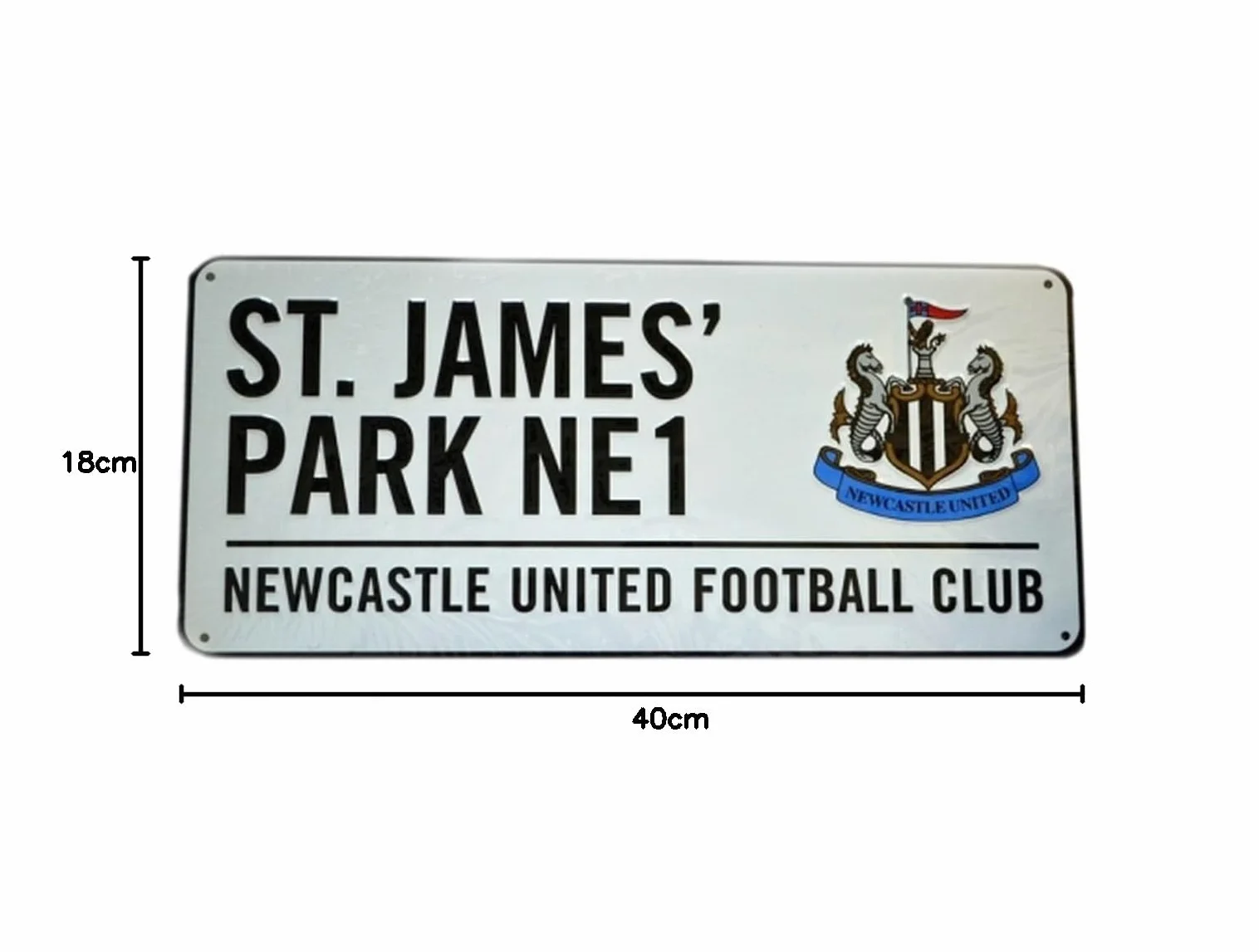 Newcastle United Oficjalny znak uliczny wielokolorowy