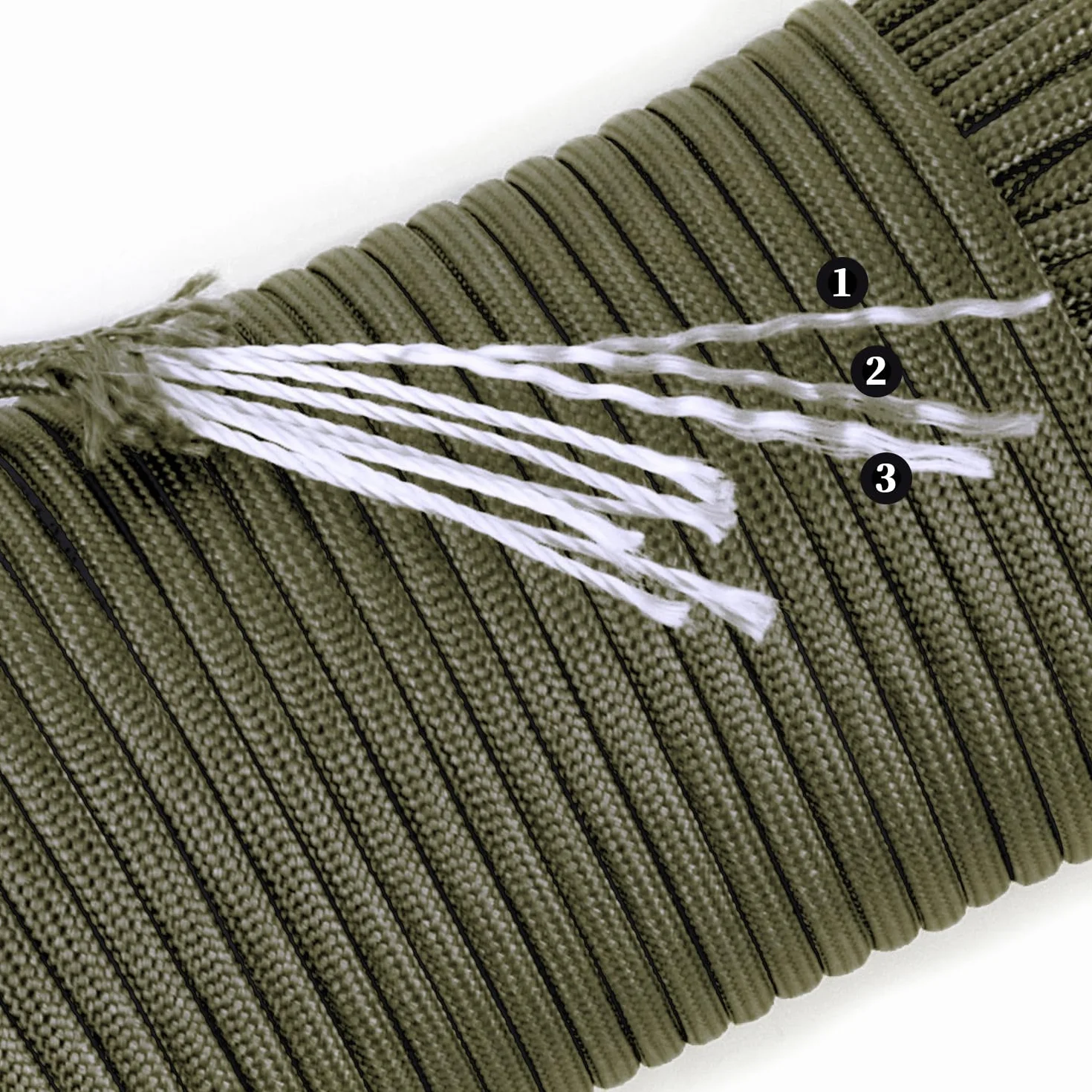 Paracord 550 lb 7-żyłowa lina spadochronowa typu III 100 stóp 4 mm nylonowa linka biwakowa Kamuflaż leśny