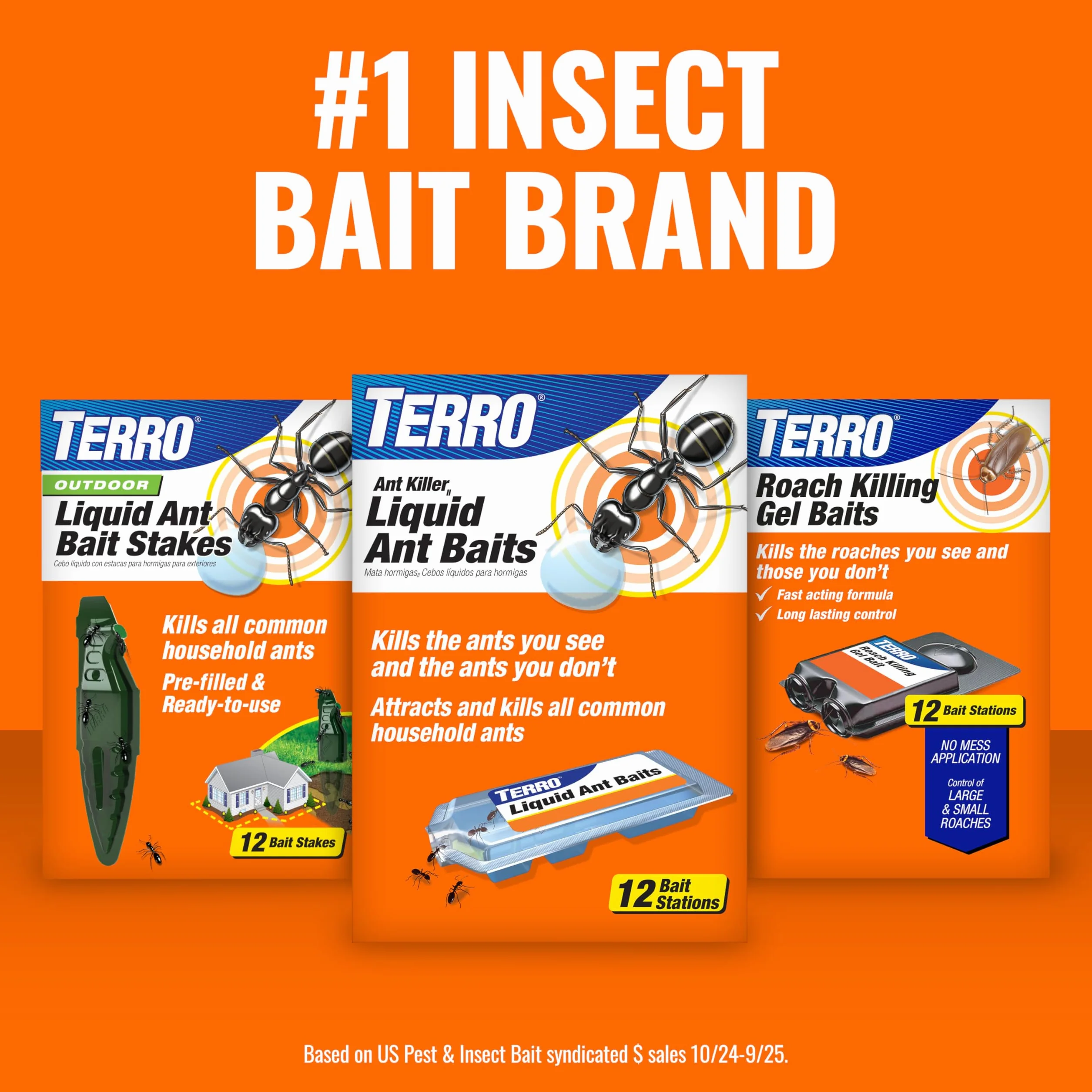 Terro T360 Ant i Roach Bait Station, 4 sztuki w opakowaniu