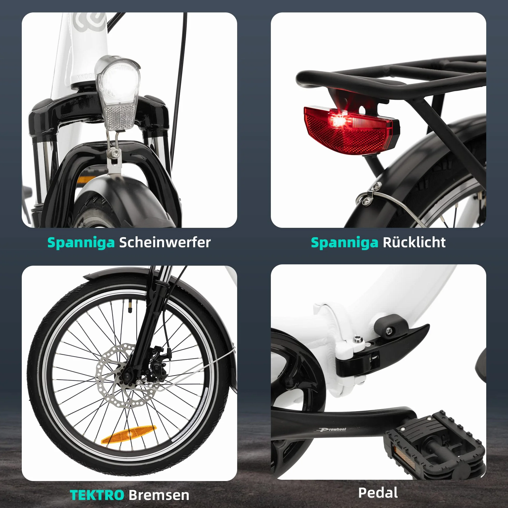 VecoCraft E-Pax e-Bike damski rower składany 20 cali, z wyjmowanym akumulatorem 36 V, 13 Ah, zasięg do 55-95 km, silnik tylny 250 W, Shimano 7-biegowy rower elektryczny